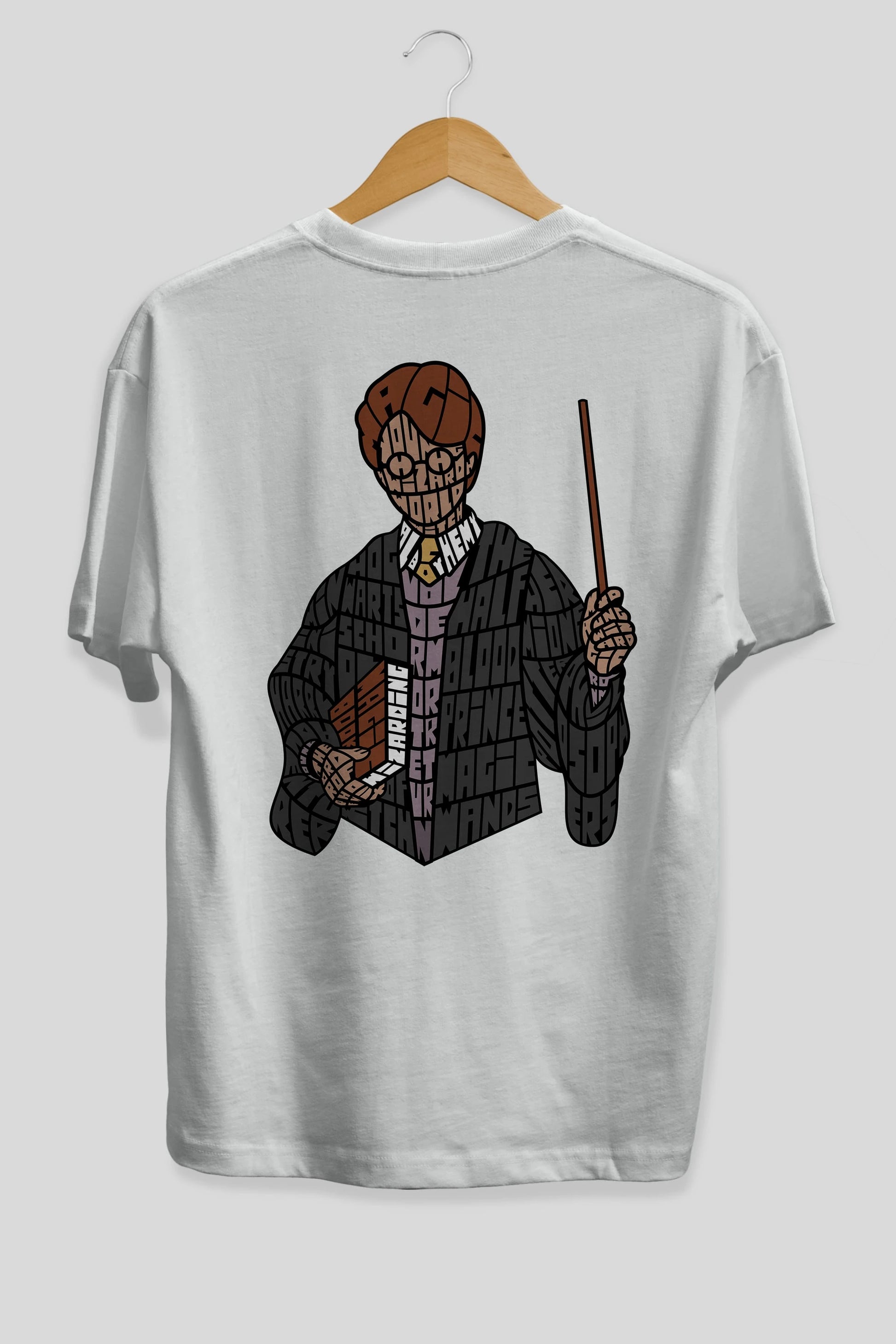 Harry Arka Baskılı Oversize t-shirt %100 pamuk Erkek Kadın Unisex