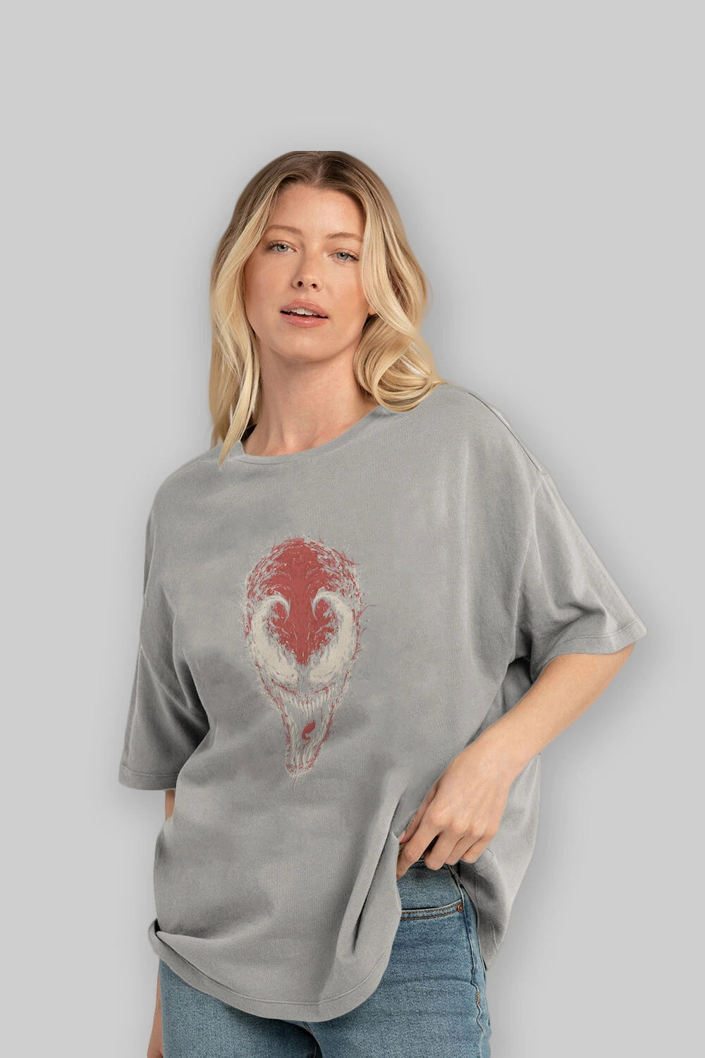 Venom (12) Ön Baskılı Oversize t-shirt Erkek Kadın Unisex %100 Pamuk Bisiklet Yaka tişort
