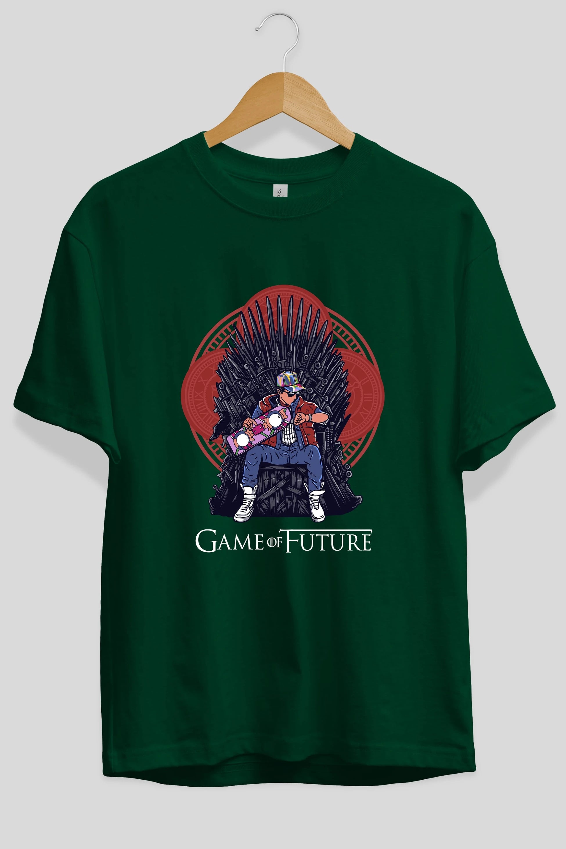 Game Of Future Ön Baskılı Oversize t-shirt Erkek Kadın Unisex %100 Pamuk tişort