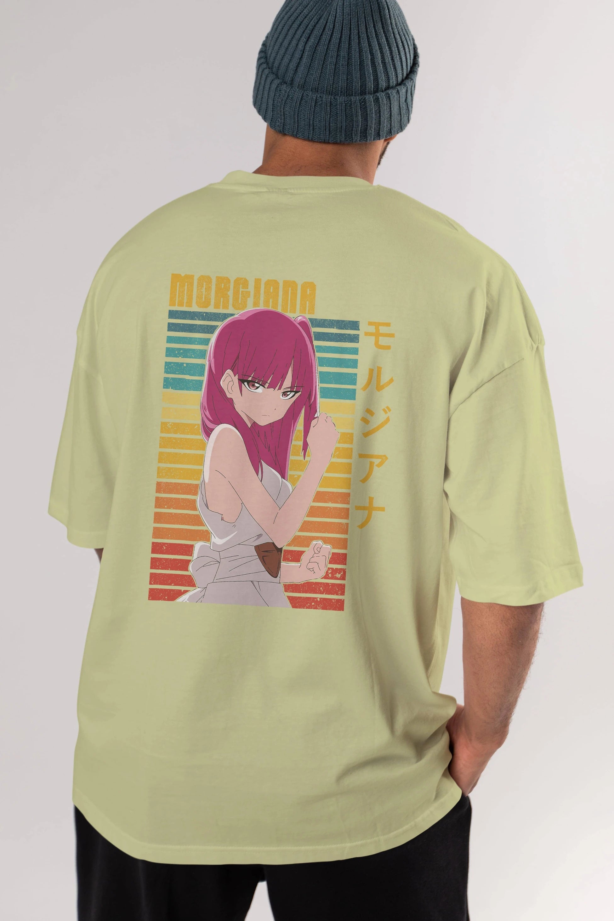 Morgiana 3 Anime Arka Baskılı Oversize t-shirt Erkek Kadın Unisex