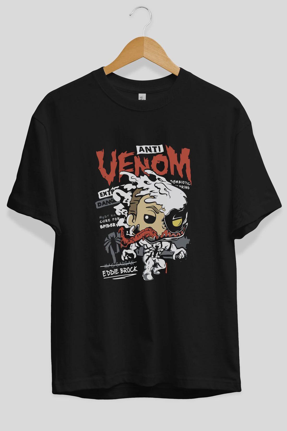 Venom (9) Ön Baskılı Oversize t-shirt Erkek Kadın Unisex %100 Pamuk Bisiklet Yaka tişort