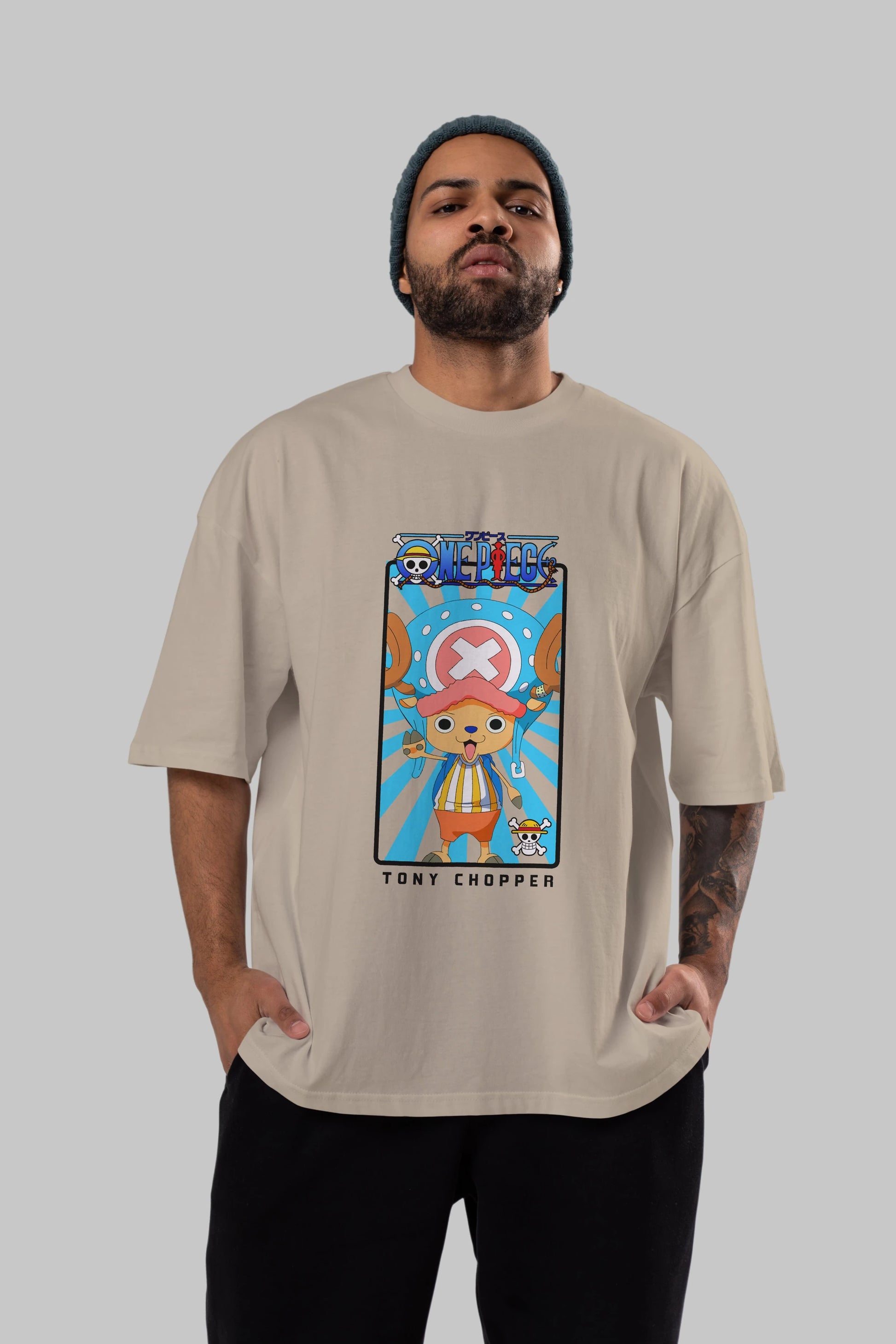 Chopper Anime Ön Baskılı Oversize t-shirt Erkek Kadın Unisex