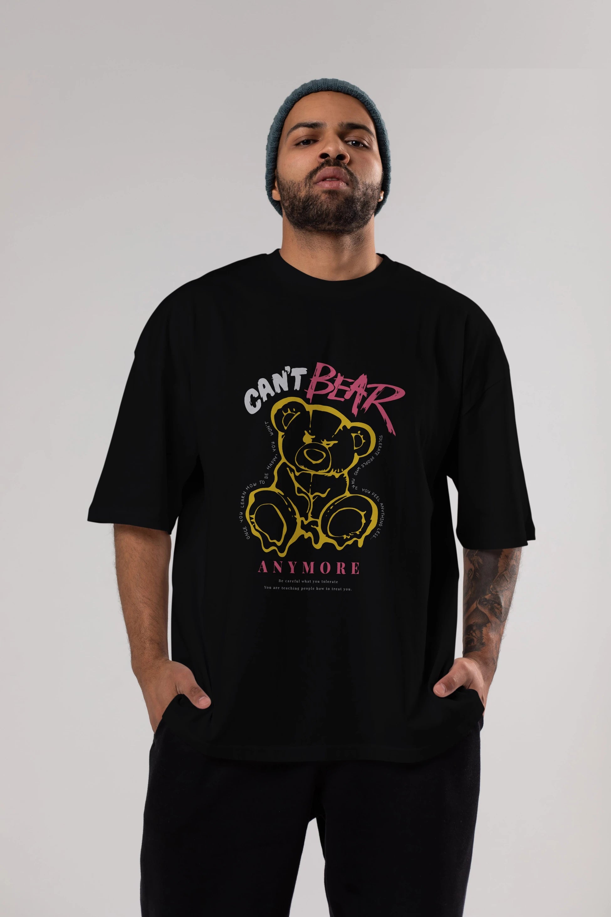 Cant Bear Anymore Ön Baskılı Oversize t-shirt Erkek Kadın Unisex