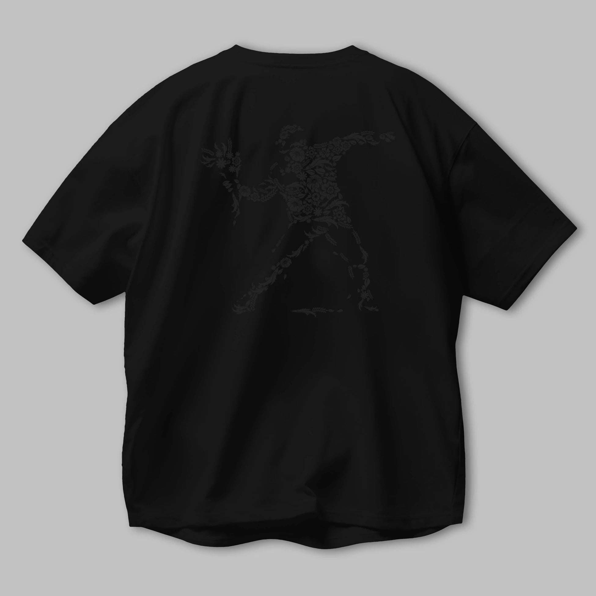 Flourish Vandalism Arka Baskılı Oversize t-shirt %100 pamuk Erkek Kadın Unisex