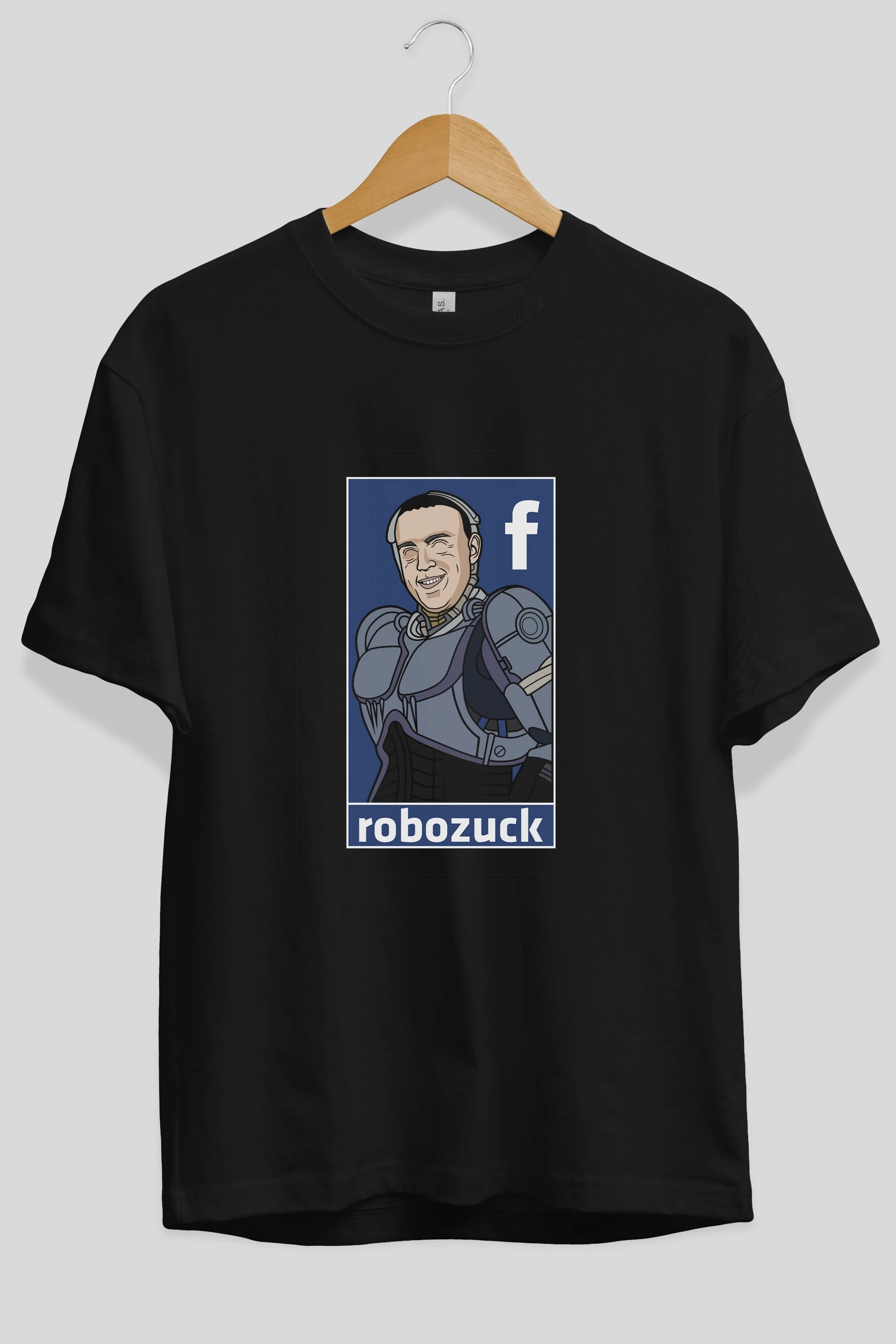Robozuck Ön Baskılı Oversize t-shirt Erkek Kadın Unisex %100 Pamuk tişort