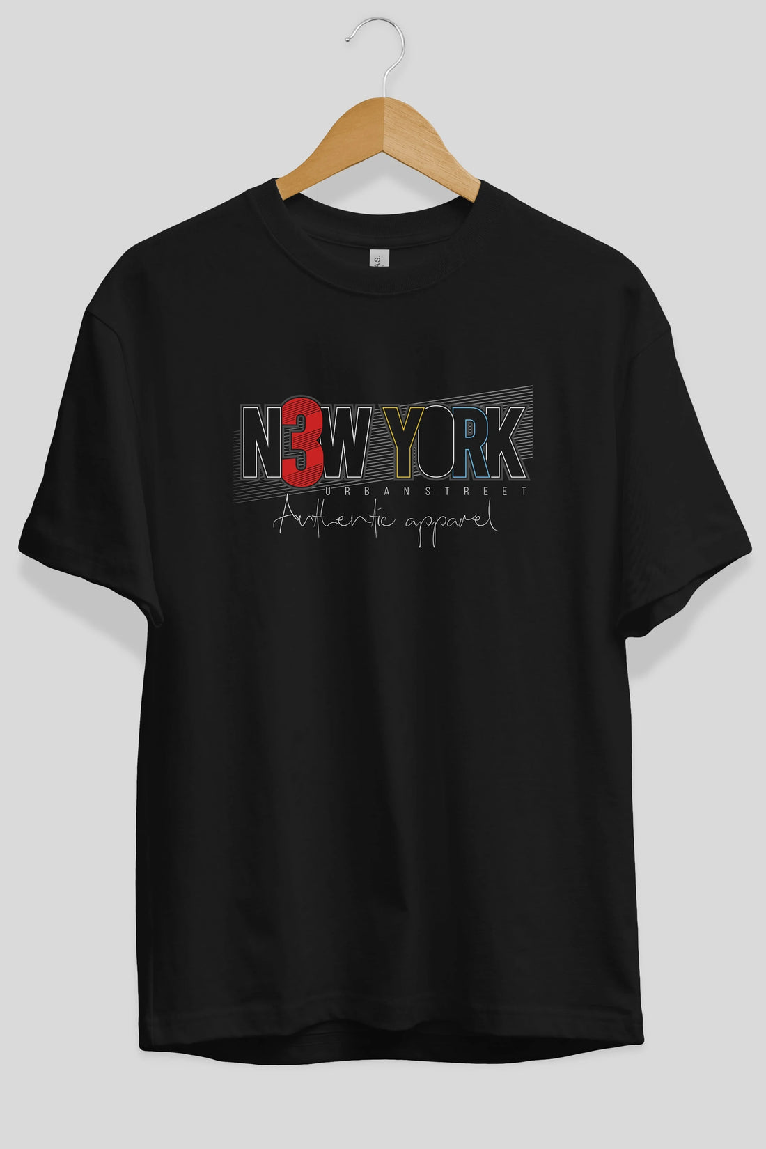 New York Ön Baskılı Oversize t-shirt Erkek Kadın Unisex
