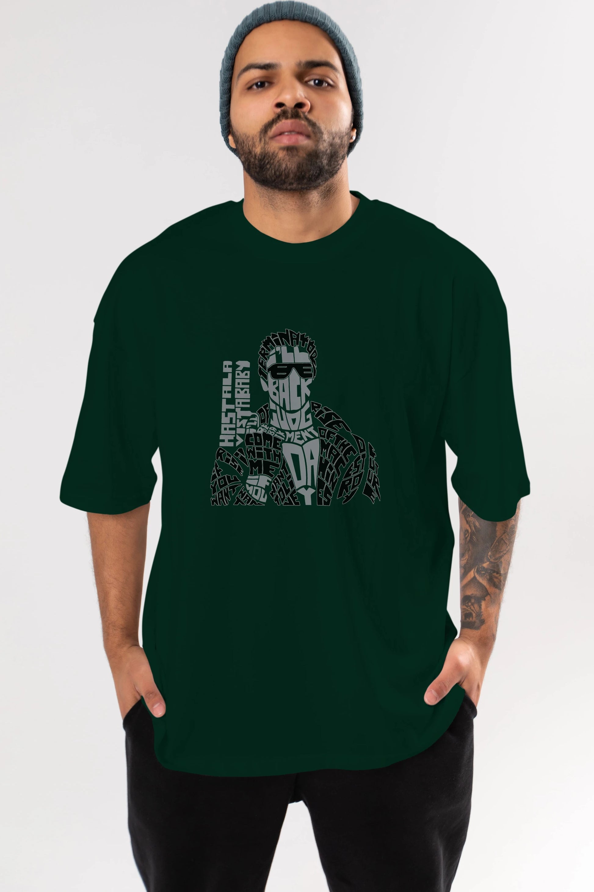 I_ll Be Back Ön Baskılı Oversize t-shirt %100 pamuk Erkek Kadın Unisex