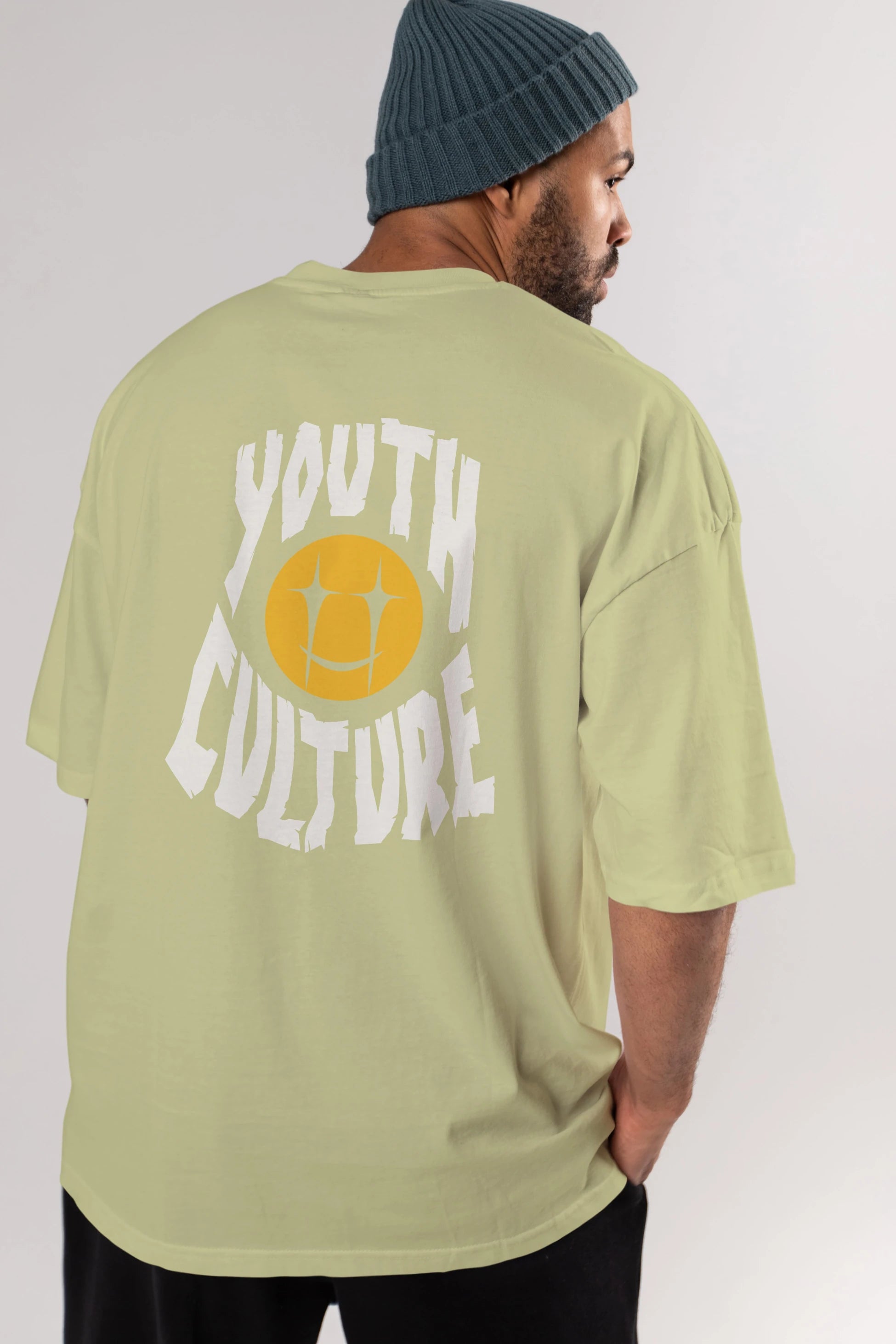 Youth Culture Arka Baskılı Oversize t-shirt Erkek Kadın Unisex
