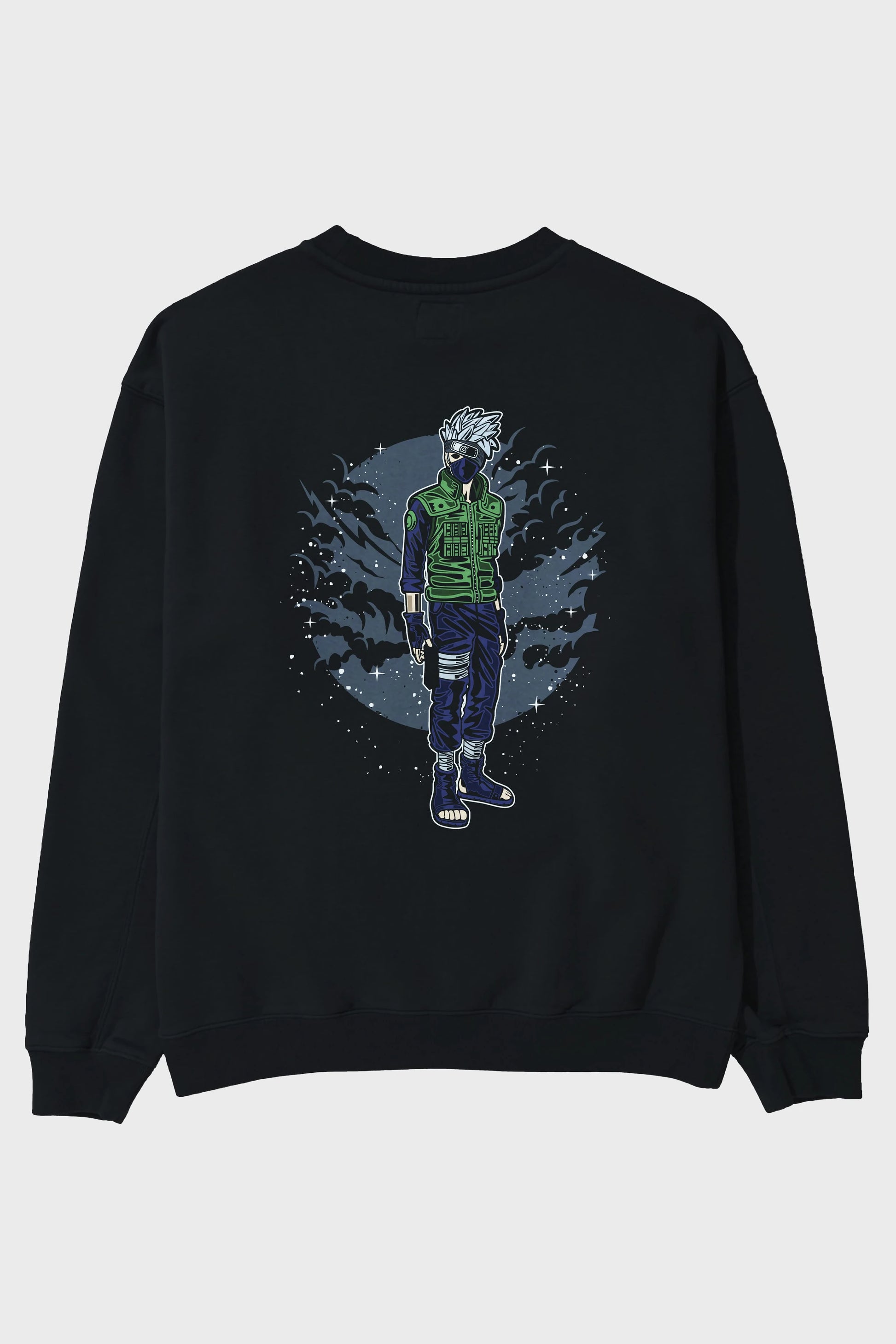 SHINOBI Arka Baskılı Oversize Sweatshirt Erkek Kadın Unisex