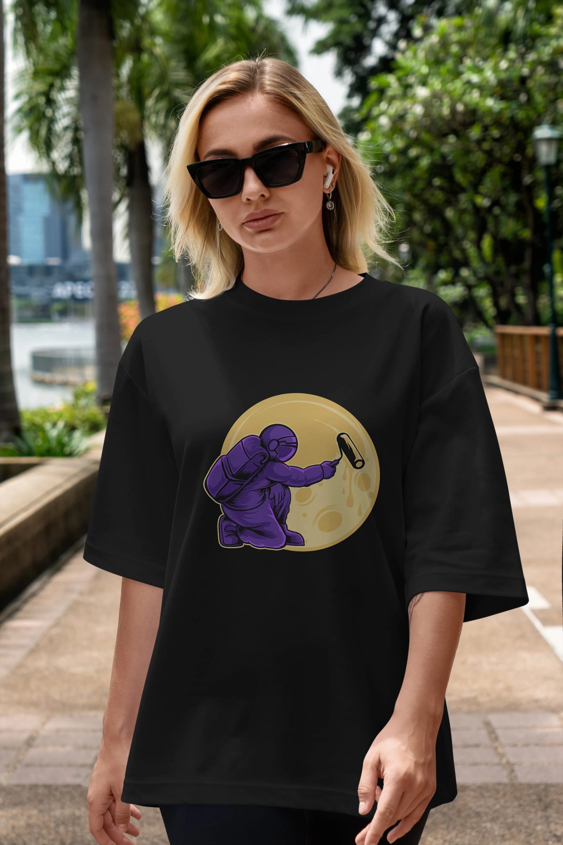 Astropaint Ön Baskılı Oversize t-shirt Erkek Kadın Unisex