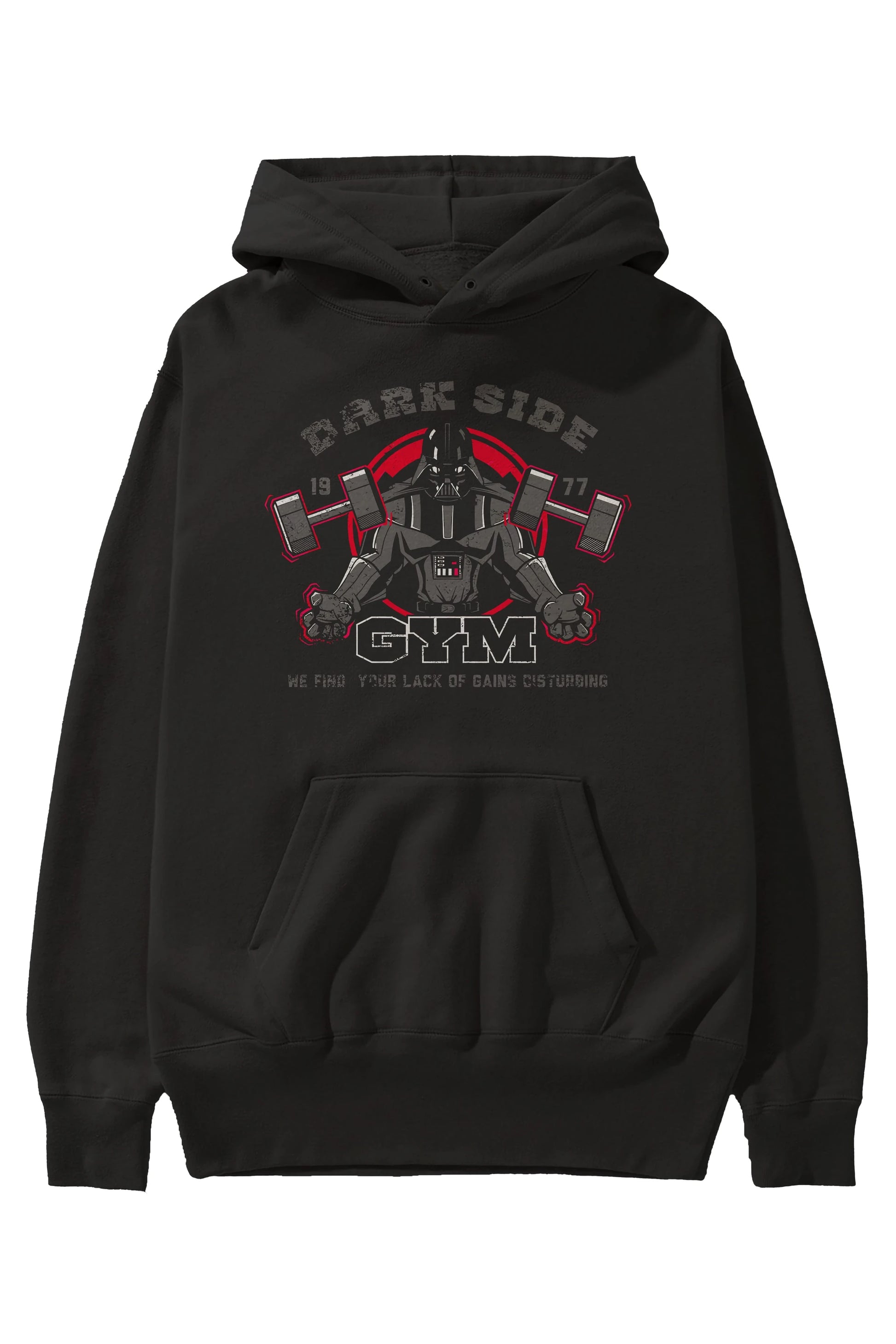 Darth Vader GYM Ön Baskılı Hoodie Oversize Kapüşonlu Sweatshirt Erkek Kadın Unisex
