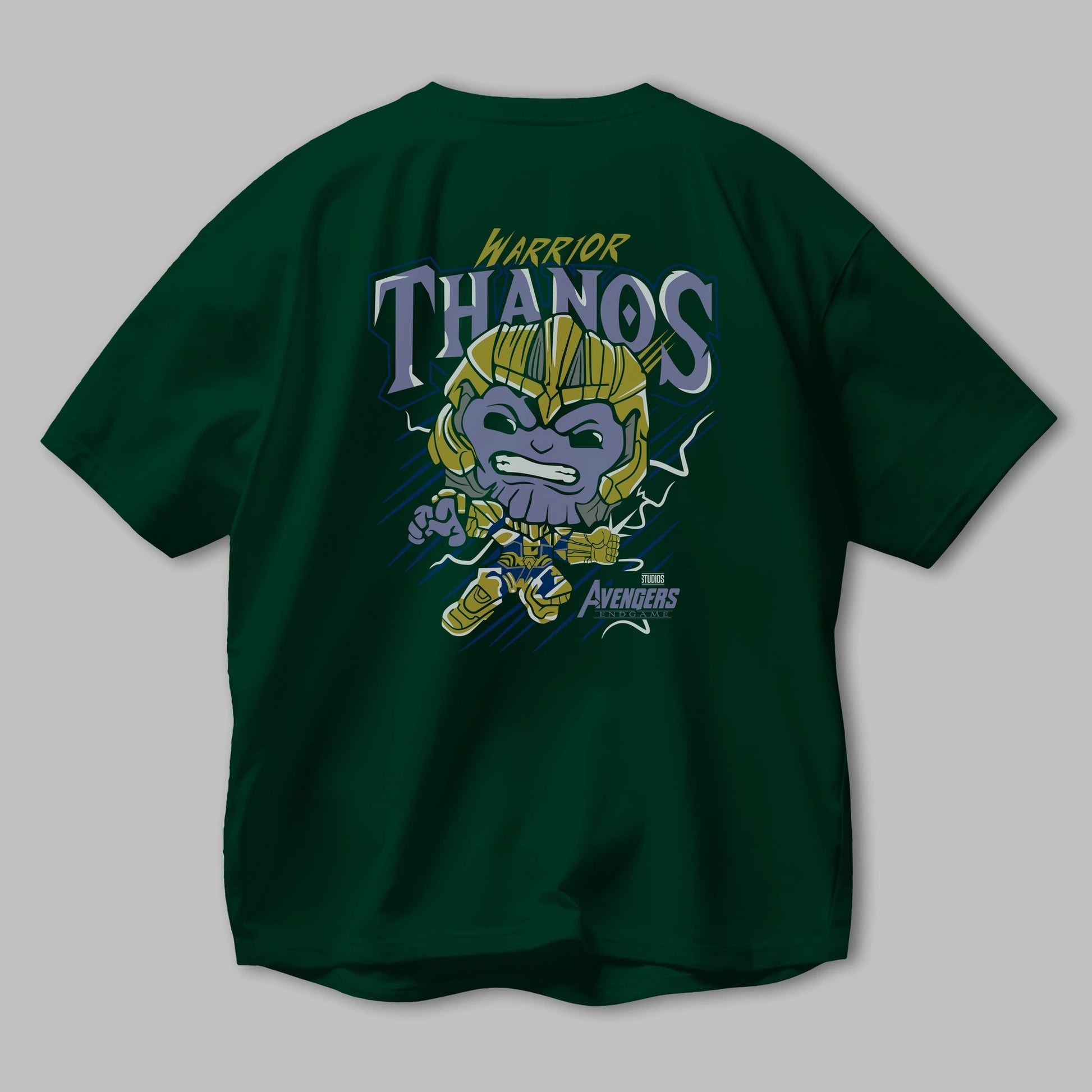 Thanos (2) Arka Baskılı Oversize t-shirt Erkek Kadın Unisex %100 Pamuk Bisiklet Yaka tişort