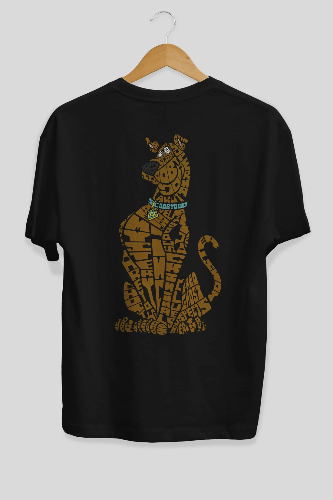 Scooby Doo Arka Baskılı Oversize t-shirt %100 pamuk Erkek Kadın Unisex