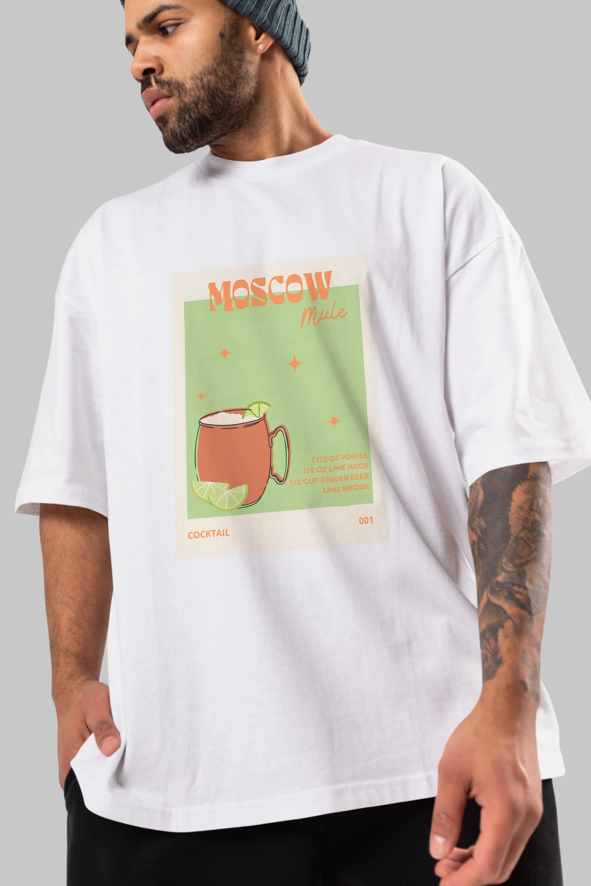 Moscow Mule 2 Ön Baskılı Oversize t-shirt Erkek Kadın Unisex %100 Pamuk Bisiklet Yaka tişort