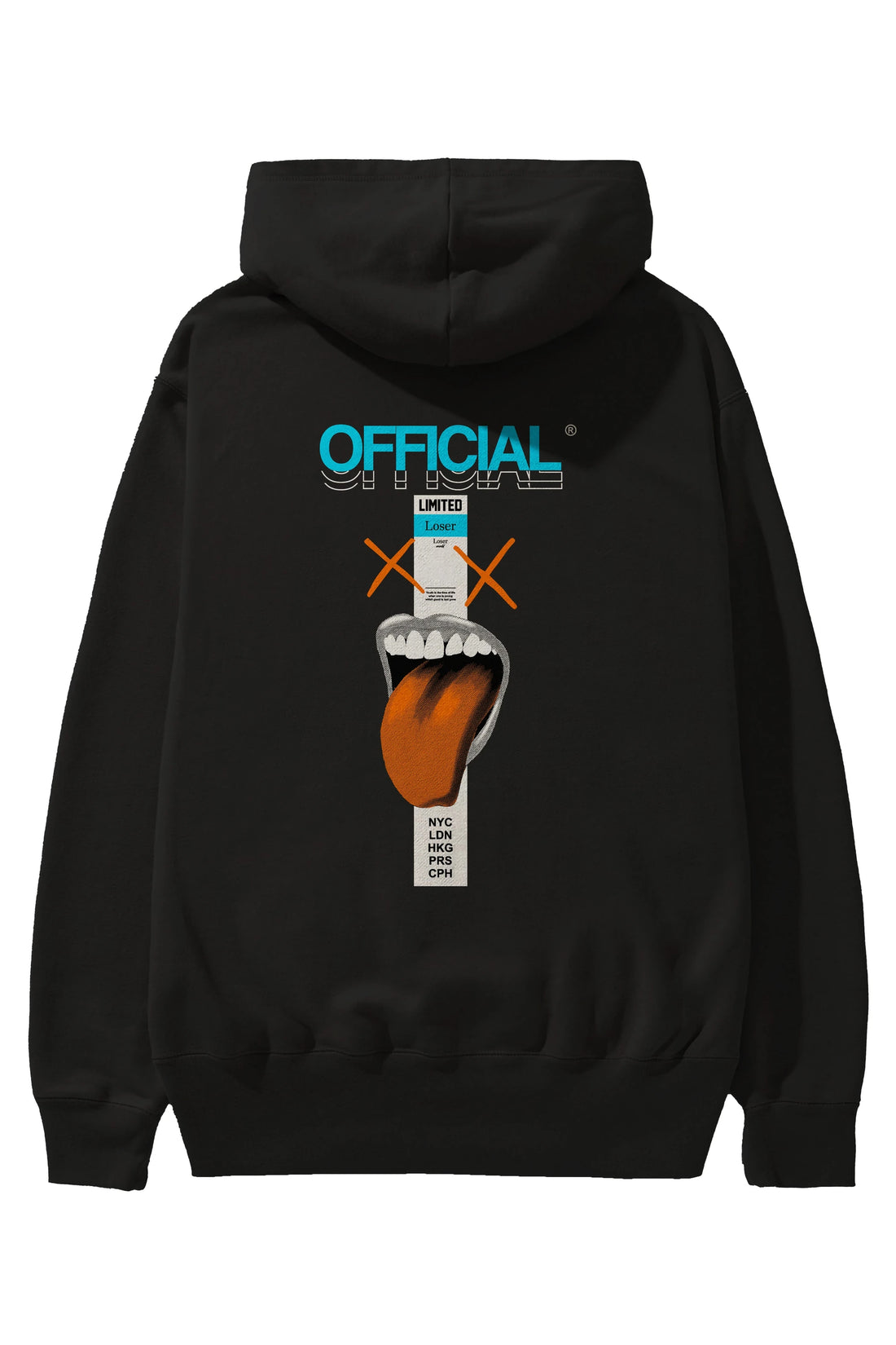 Official Loser Arka Baskılı Hoodie Oversize Kapüşonlu Sweatshirt Erkek Kadın Unisex