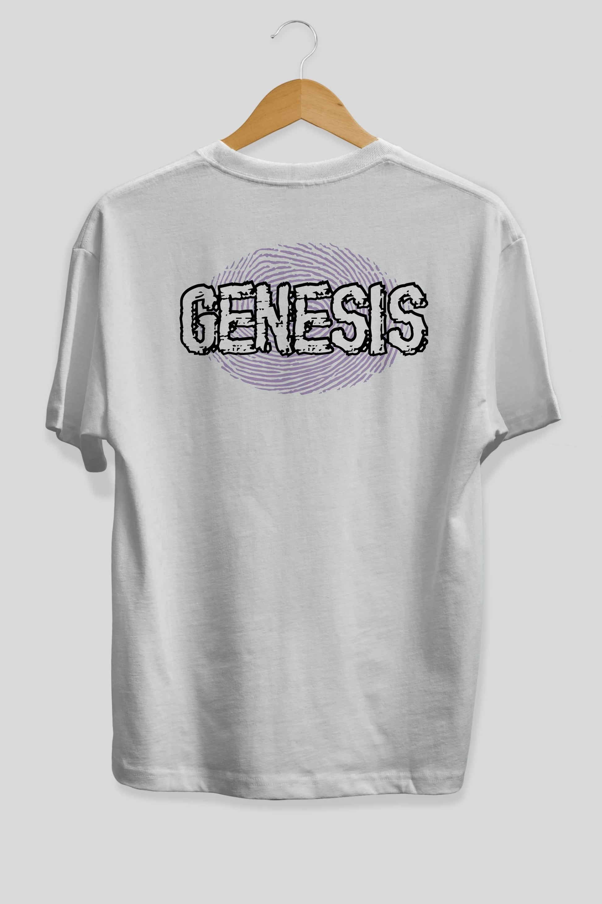 Genesis Arka Baskılı Oversize t-shirt Erkek Kadın Unisex