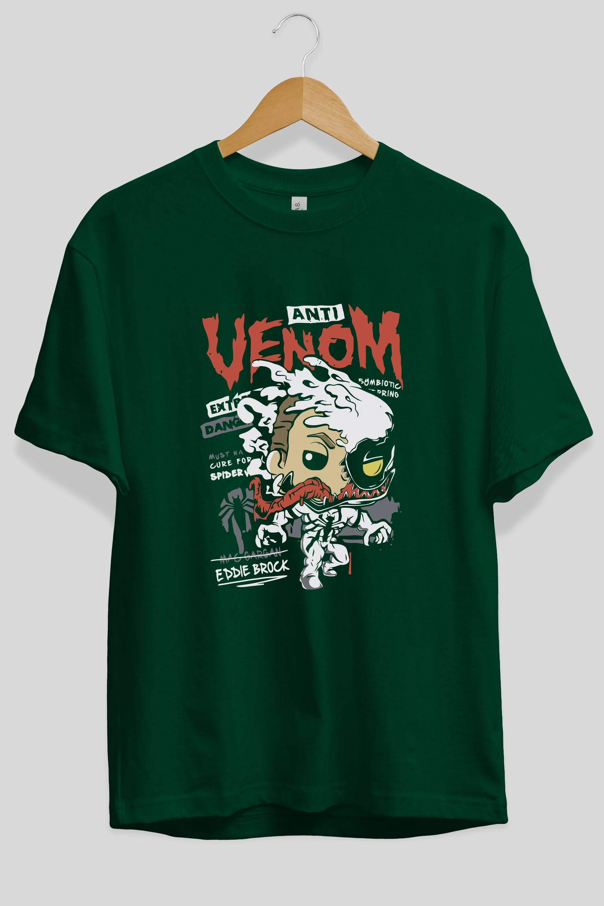 Venom (9) Ön Baskılı Oversize t-shirt Erkek Kadın Unisex %100 Pamuk Bisiklet Yaka tişort