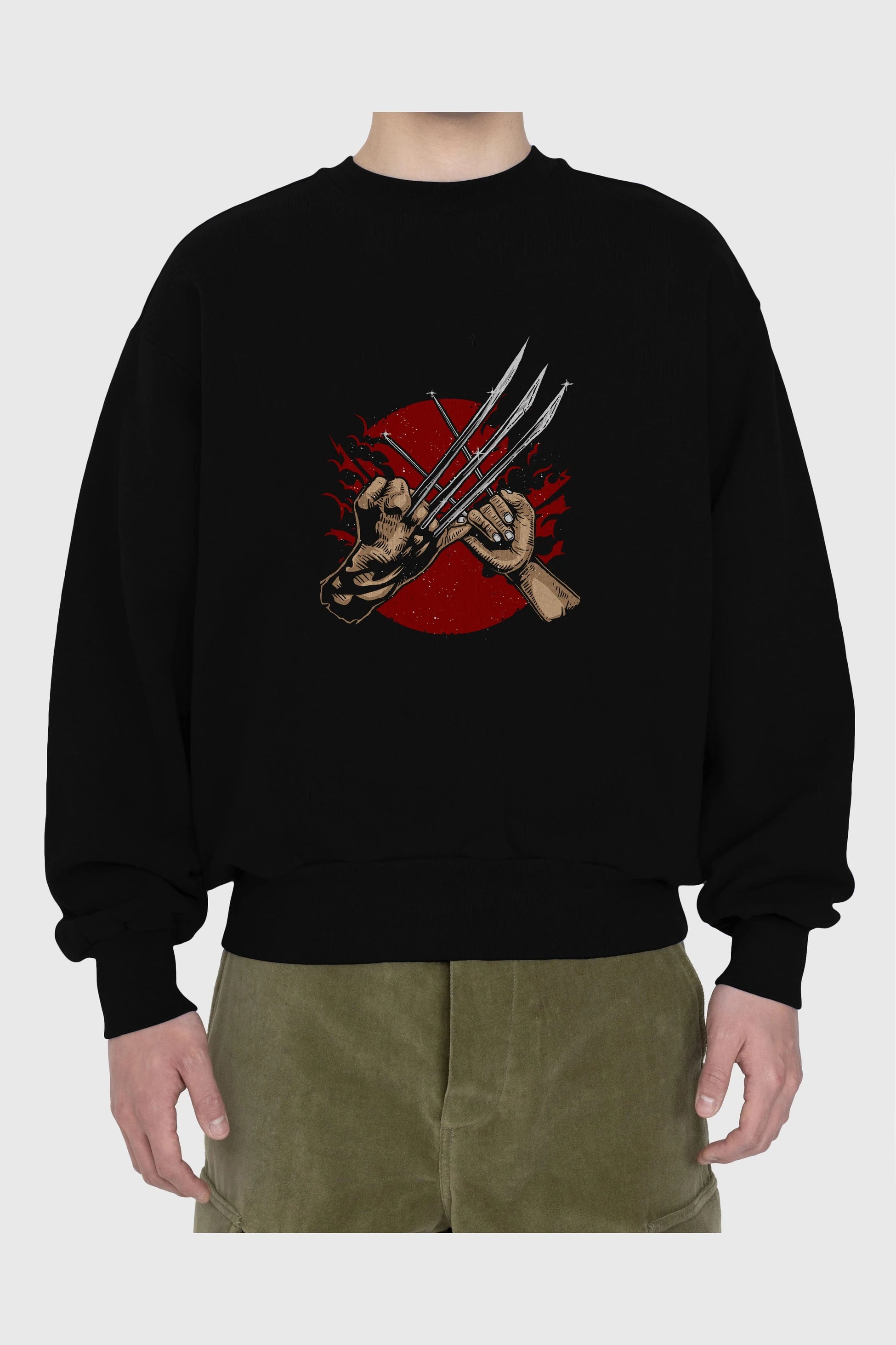 Like Father Like Daughter Ön Baskılı Oversize Sweatshirt Erkek Kadın Unisex