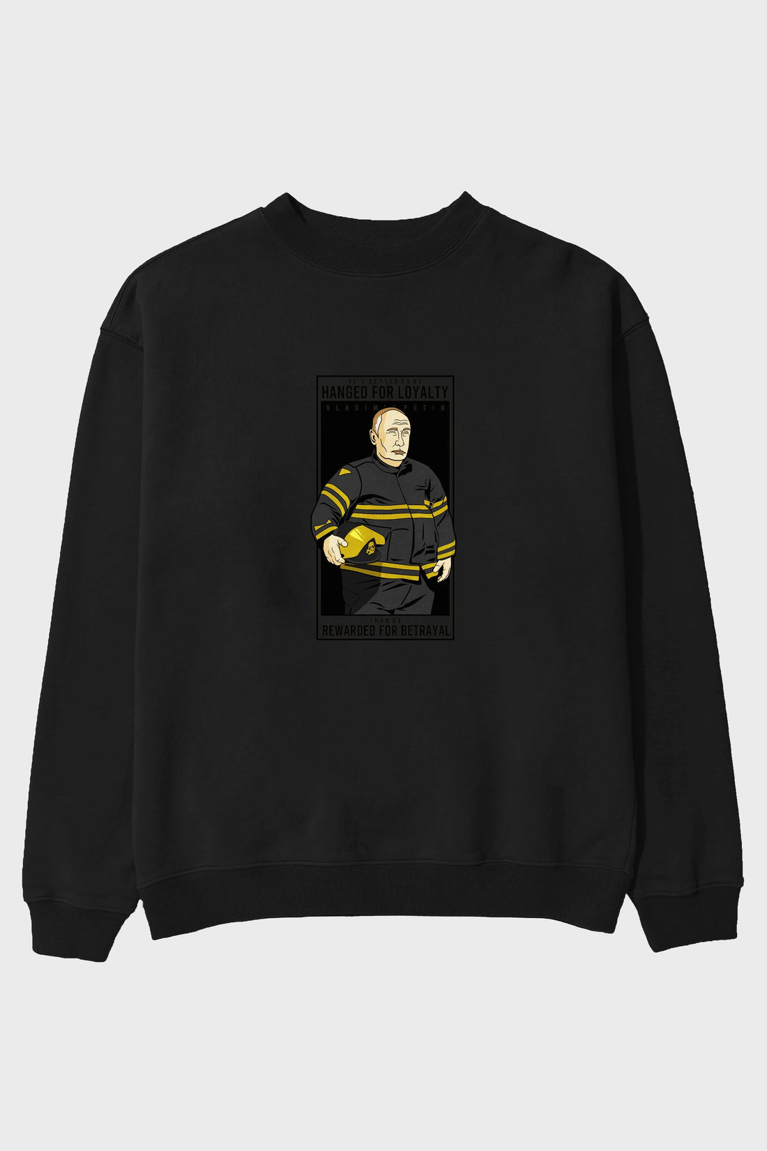 Putin Fireman Ön Baskılı Oversize Sweatshirt Erkek Kadın Unisex