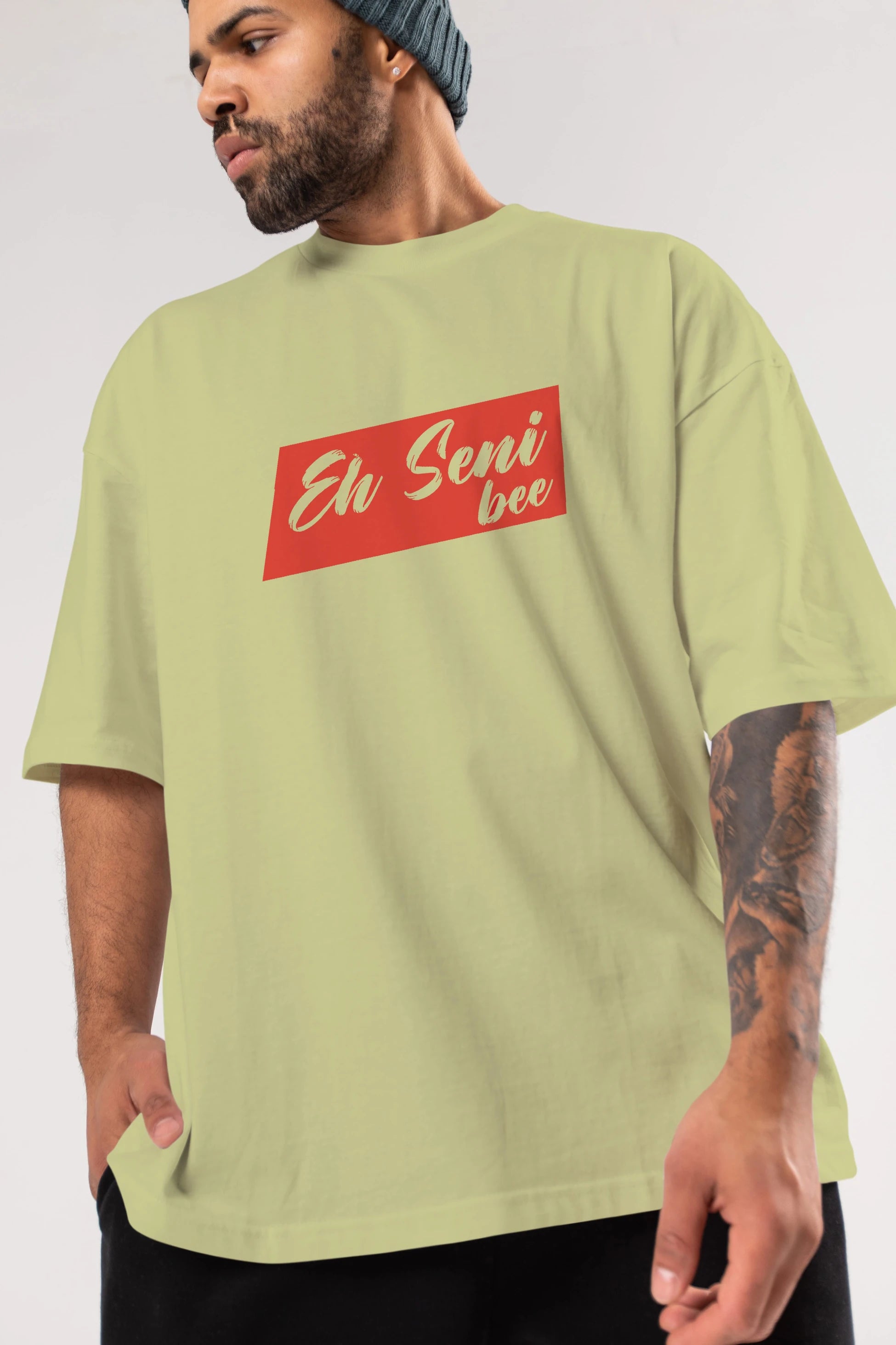Eh Seni Be Ön Baskılı Oversize t-shirt %100 pamuk Erkek Kadın Unisex