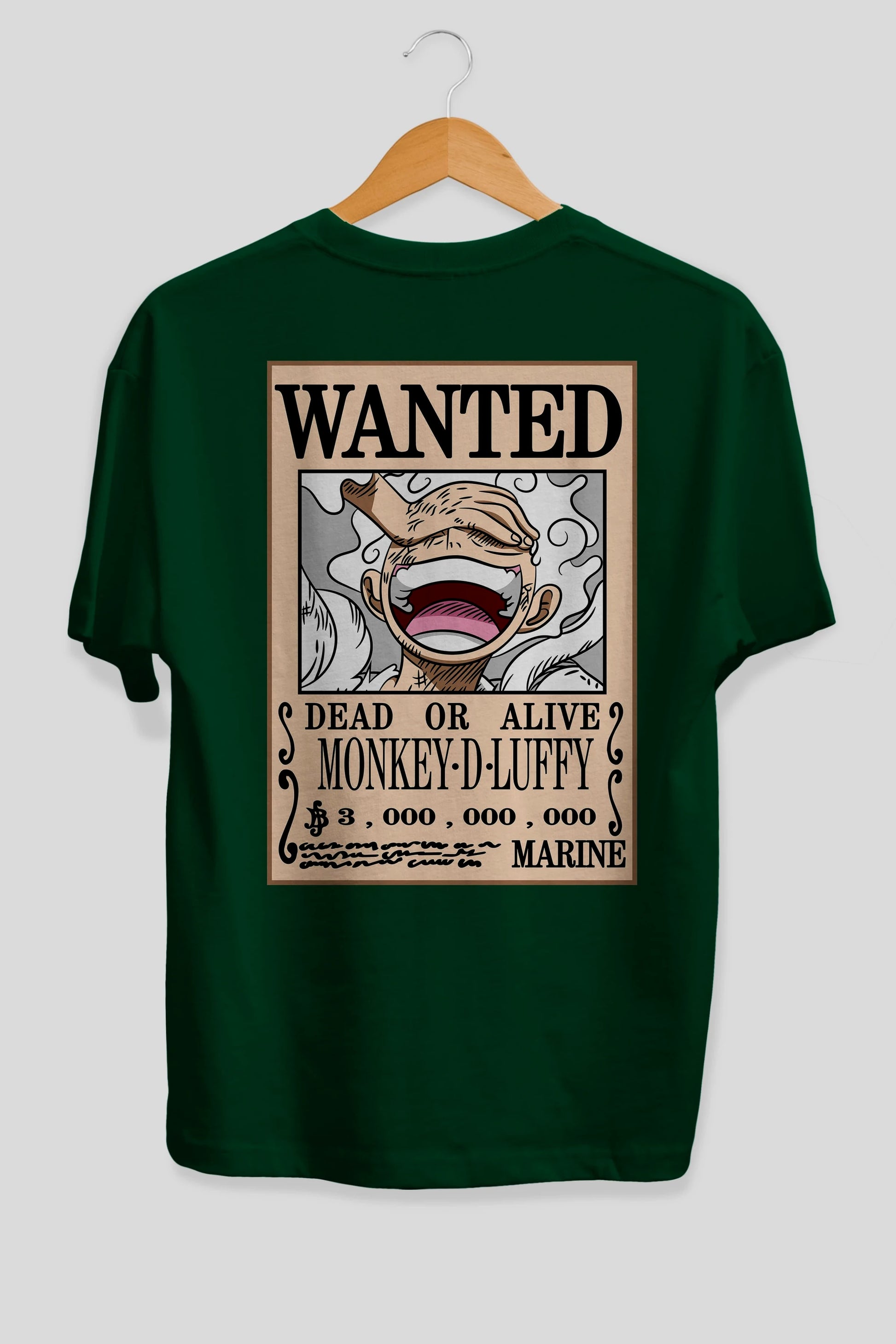 CARTEL LUFFY GEAR 5 Anime Arka Baskılı Oversize t-shirt Erkek Kadın Unisex