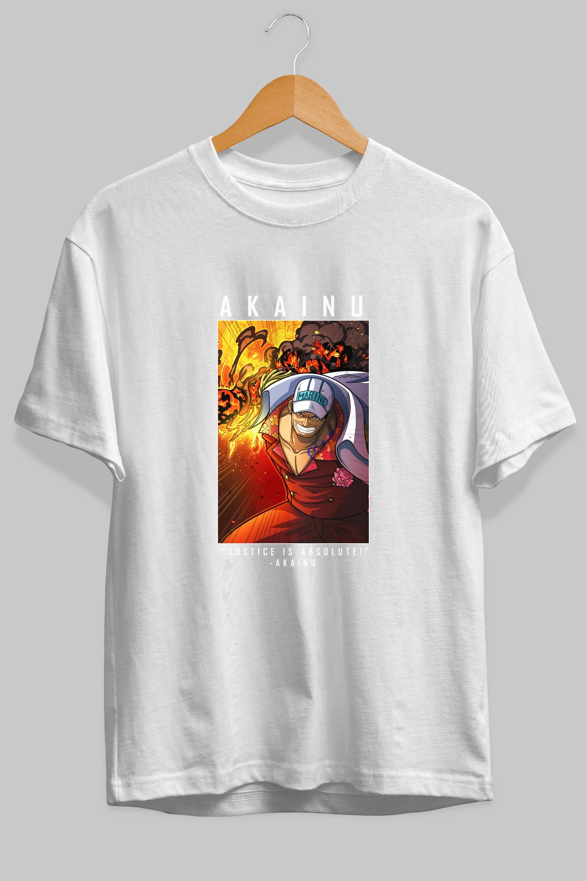 Sakazuki Anime Ön Baskılı Oversize t-shirt Erkek Kadın Unisex
