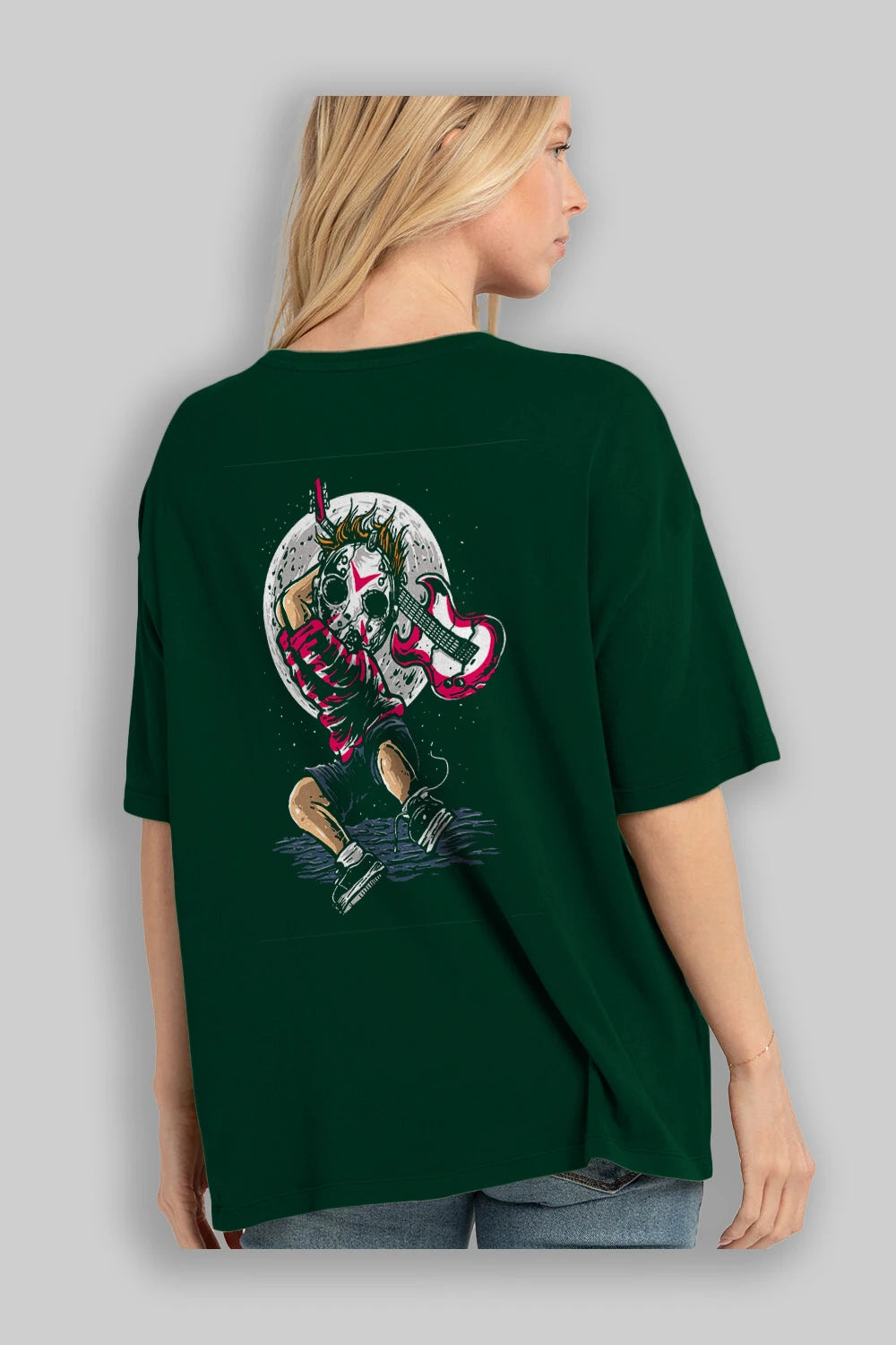 Break The Noise Arka Baskılı Oversize t-shirt Erkek Kadın Unisex %100 Pamuk