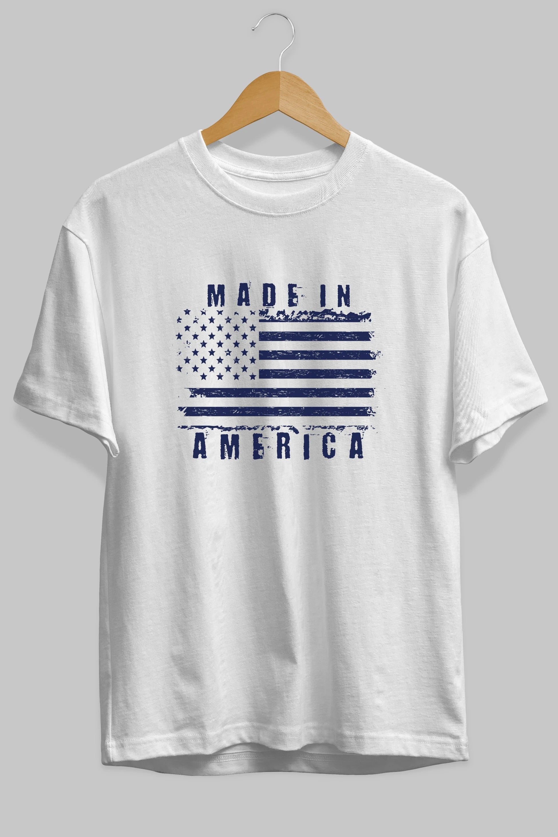 Made in America Ön Baskılı Oversize t-shirt Erkek Kadın Unisex