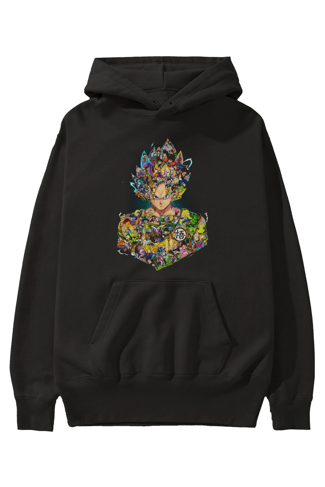 DRAGON BALL ART Anime Ön Baskılı Hoodie Oversize Kapüşonlu Sweatshirt Erkek Kadın Unisex