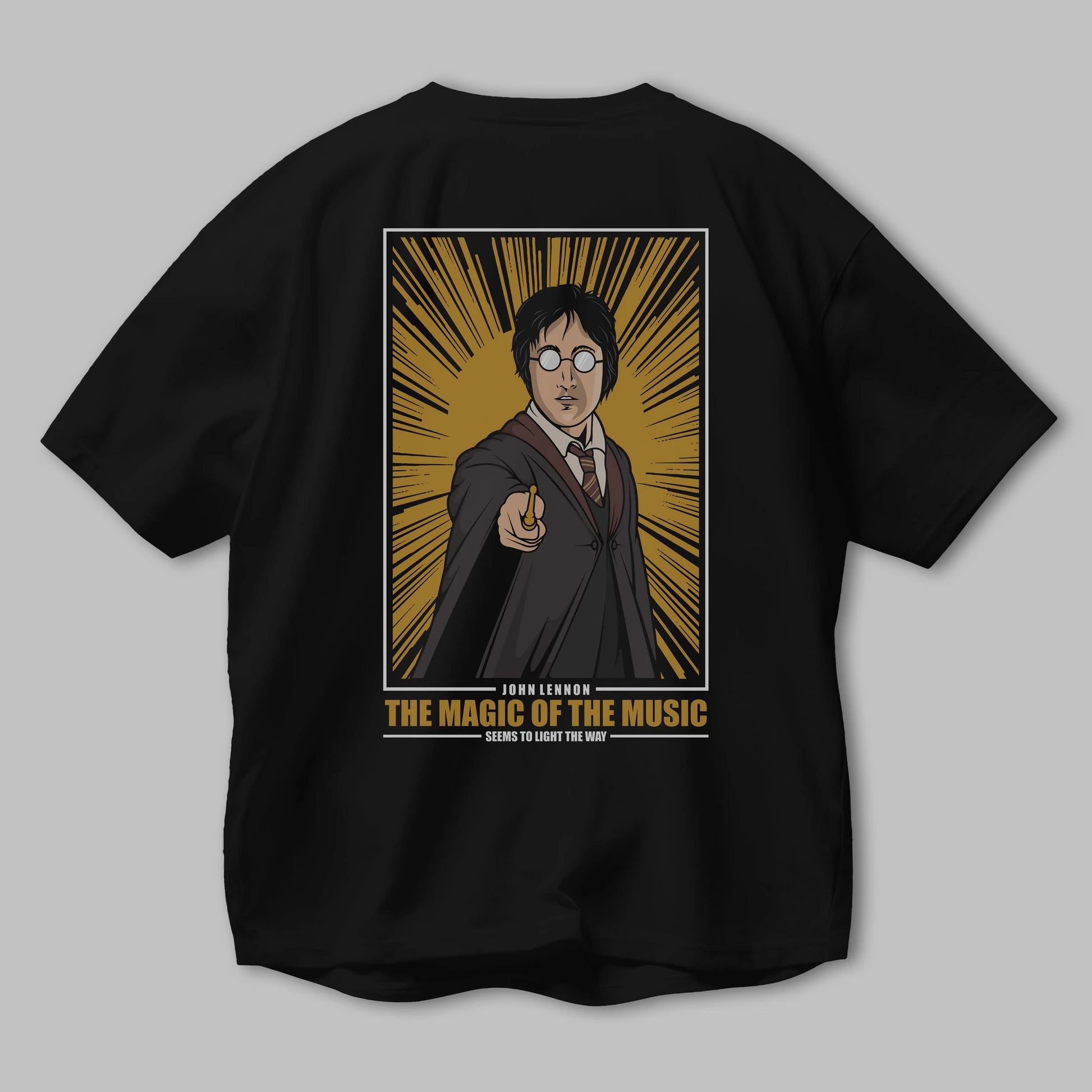 John Potter Arka Baskılı Oversize t-shirt Erkek Kadın Unisex %100 Pamuk tişort