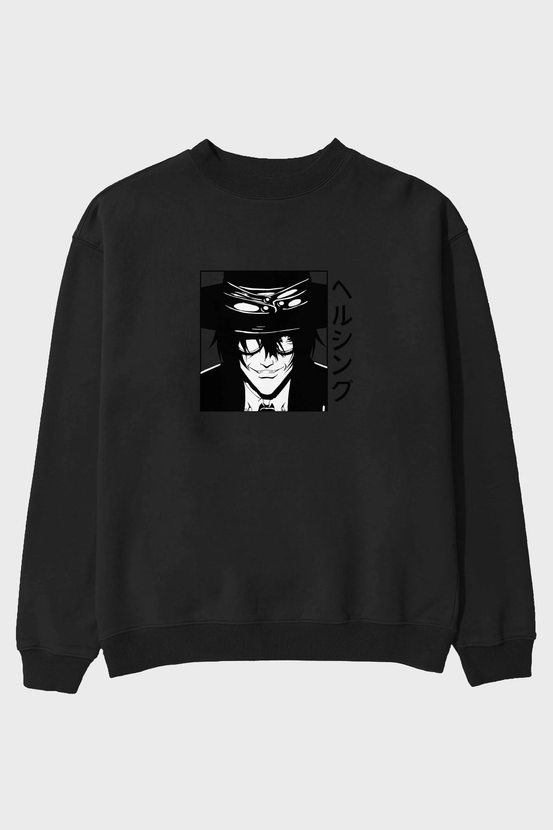 Alucard 1 Anime Ön Baskılı Oversize Sweatshirt Erkek Kadın Unisex