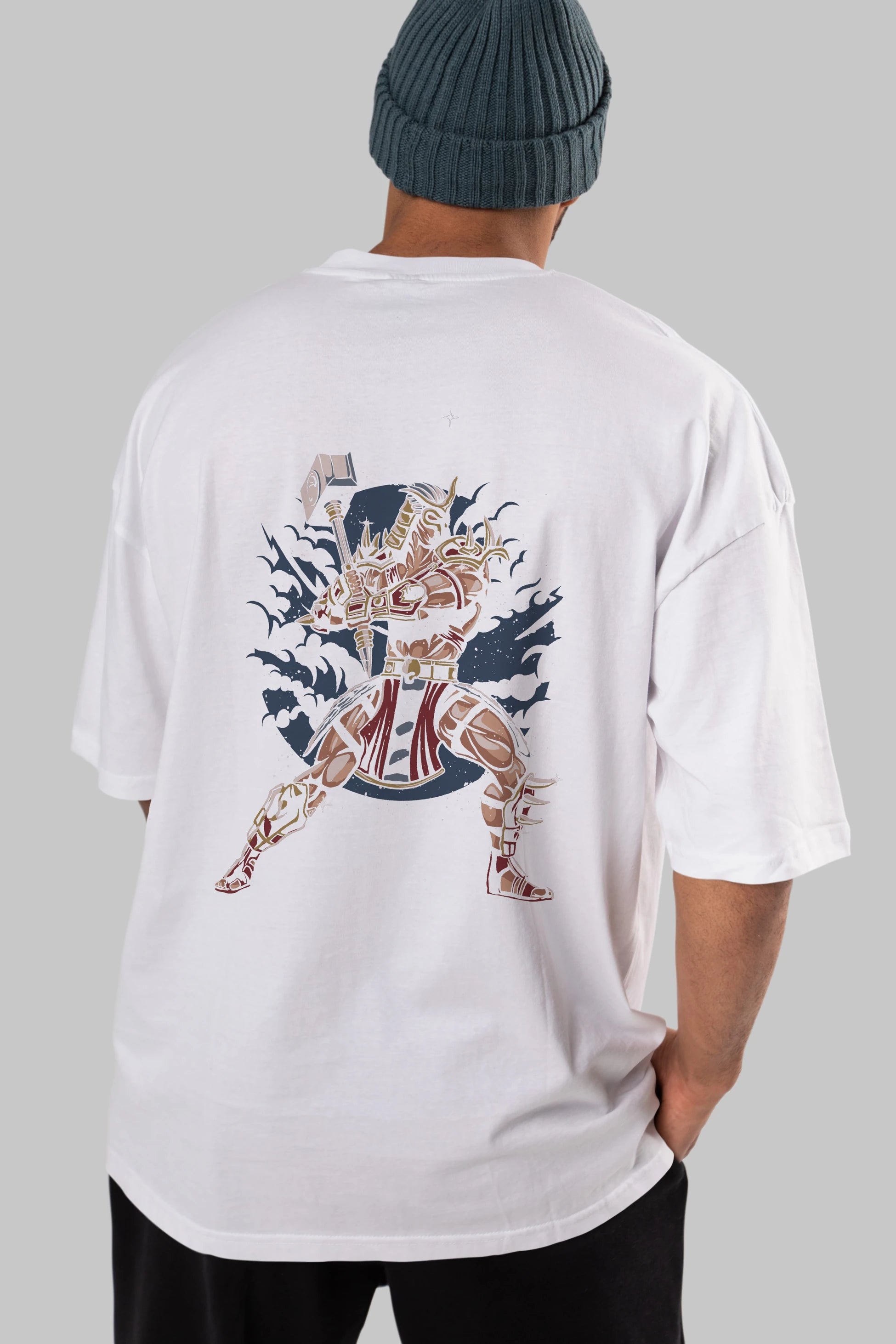 Emperor Arka Baskılı Oversize t-shirt Erkek Kadın Unisex %100 Pamuk