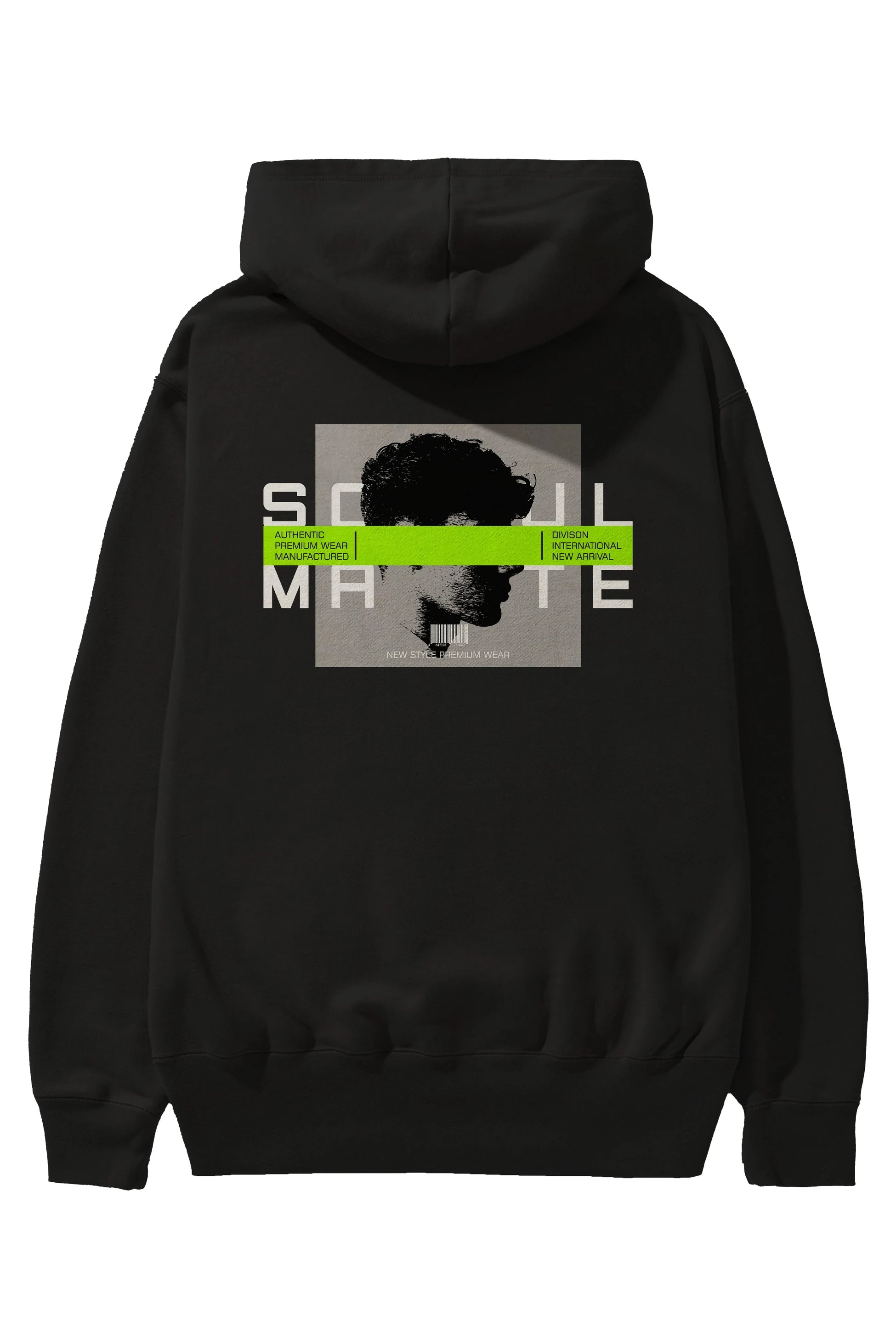 Soul Mate Arka Baskılı Hoodie Oversize Kapüşonlu Sweatshirt Erkek Kadın Unisex
