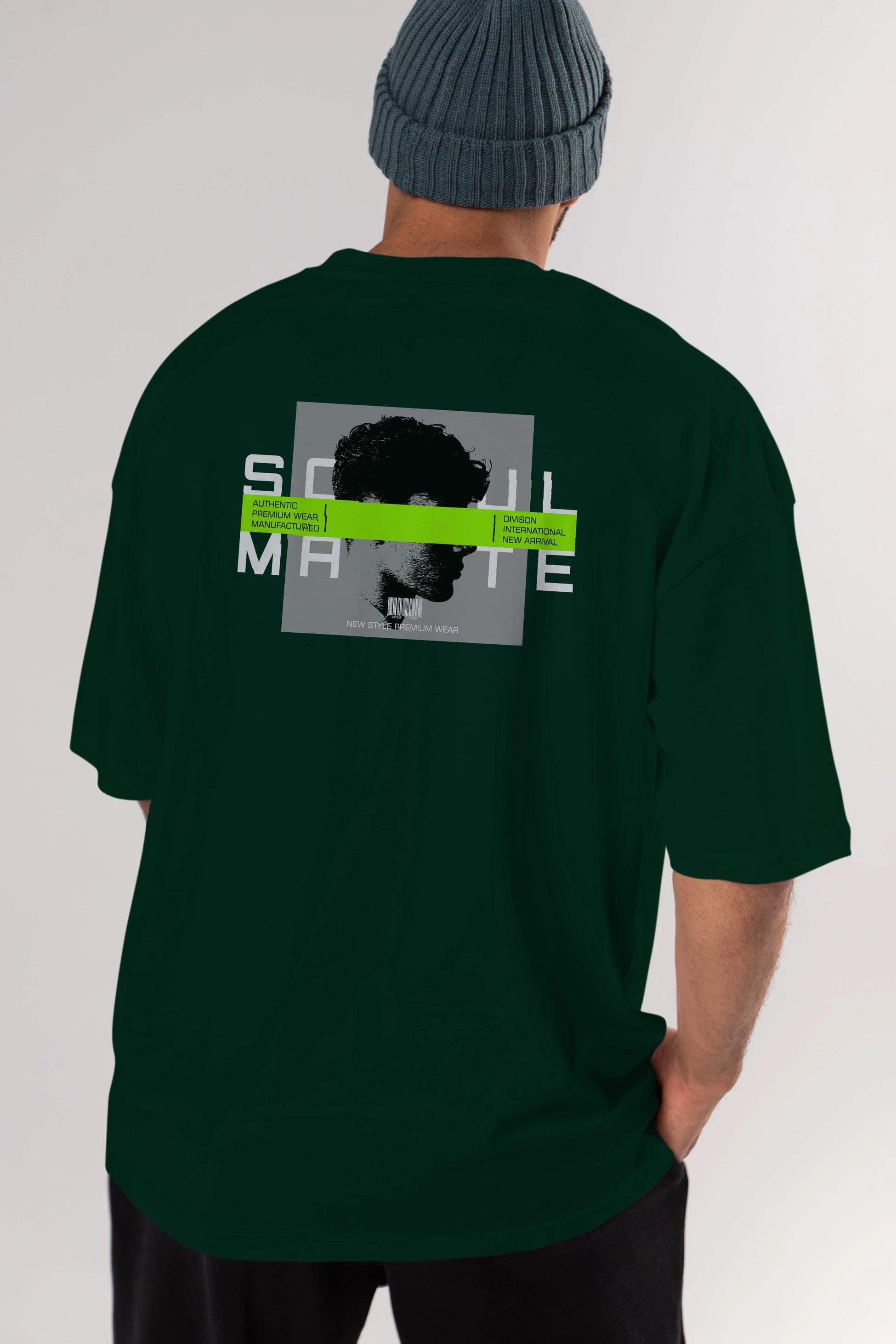 Soul Mate Arka Baskılı Oversize t-shirt Erkek Kadın Unisex