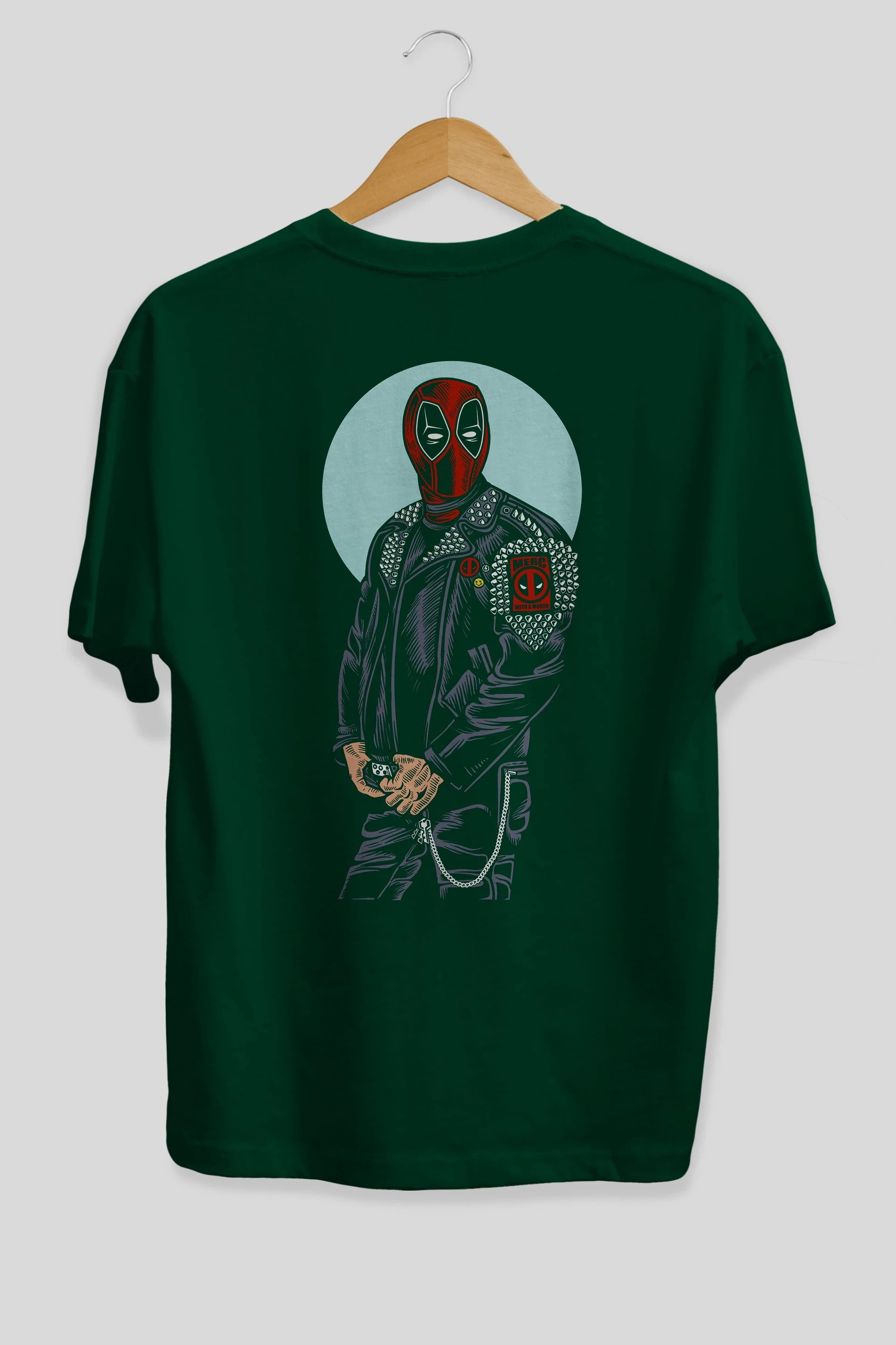 Rebeliion Mercenary Arka Baskılı Oversize t-shirt Erkek Kadın Unisex %100 Pamuk
