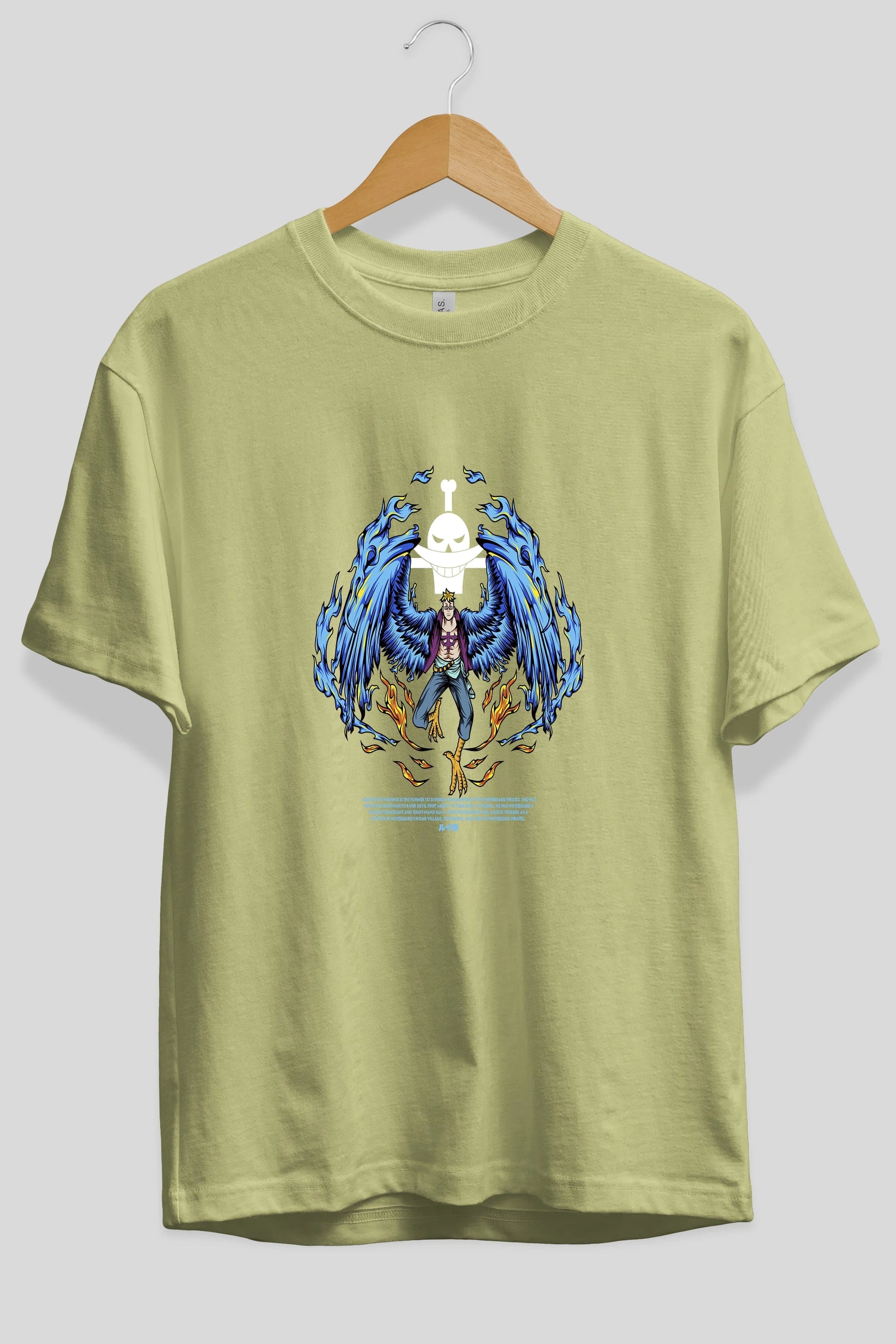 Marco Anime Ön Baskılı Oversize t-shirt %100 pamuk Erkek Kadın Unisex