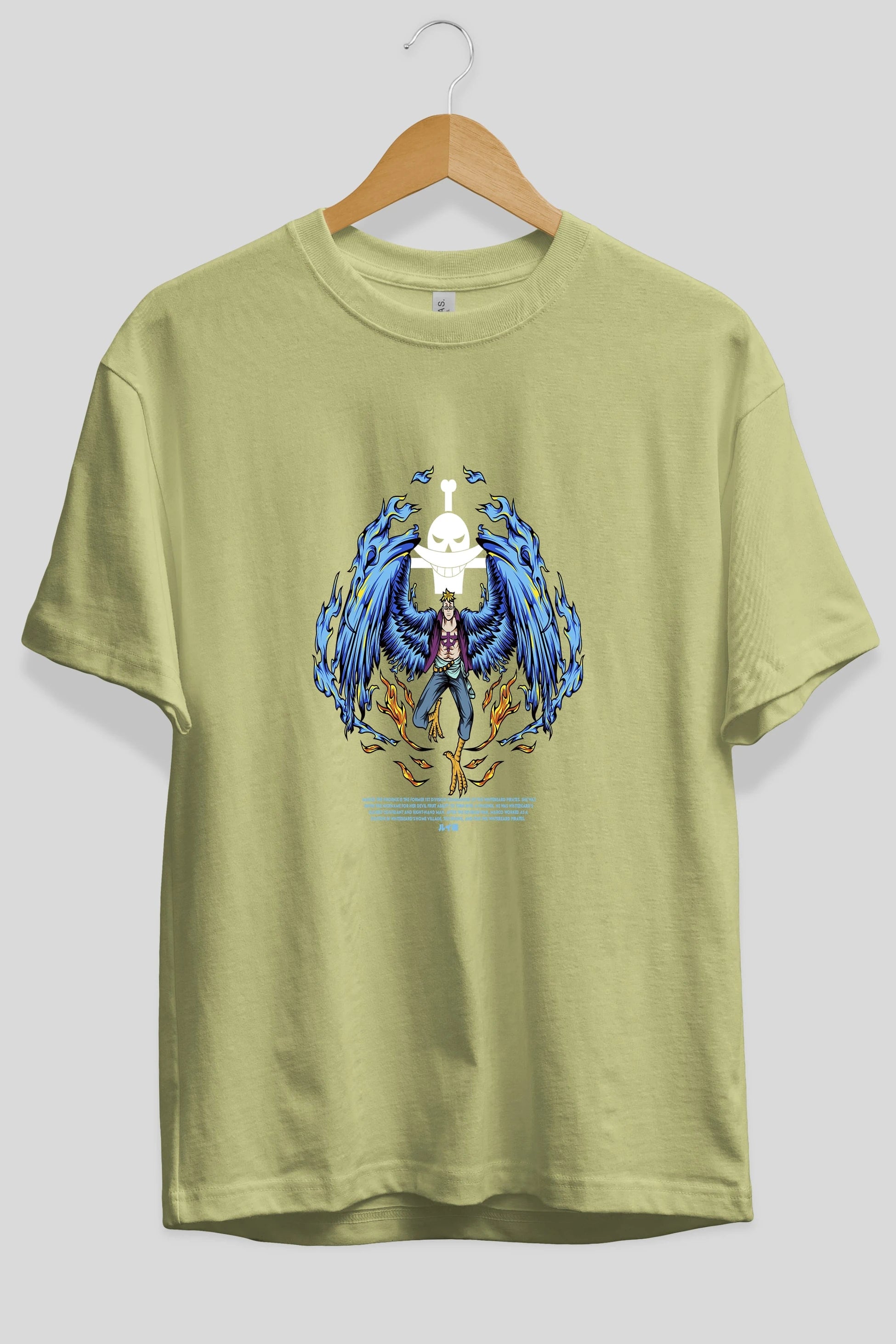 Marco Anime Ön Baskılı Oversize t-shirt %100 pamuk Erkek Kadın Unisex