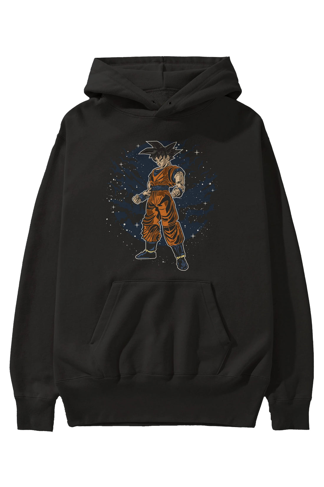 GOKU Ön Baskılı Hoodie Oversize Kapüşonlu Sweatshirt Erkek Kadın Unisex