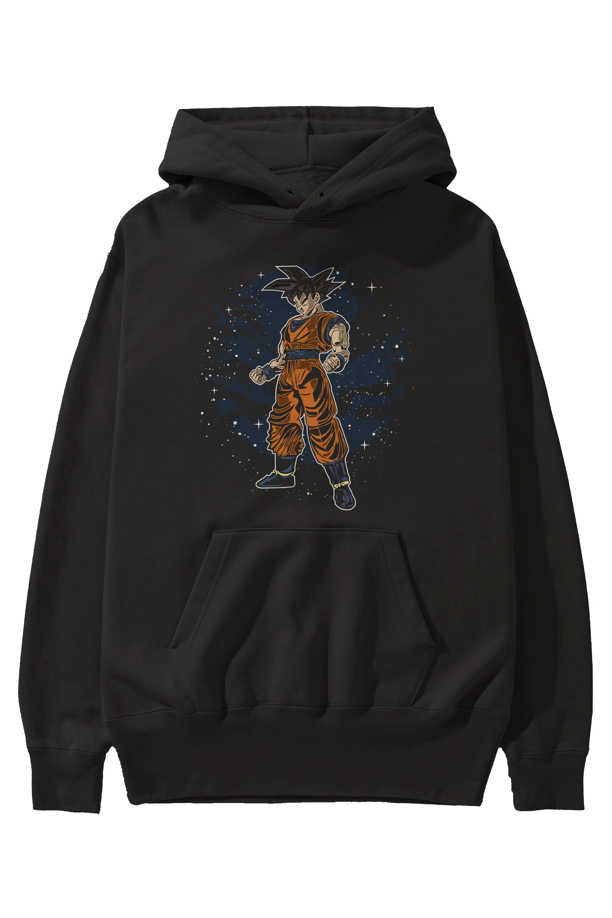 GOKU Ön Baskılı Hoodie Oversize Kapüşonlu Sweatshirt Erkek Kadın Unisex