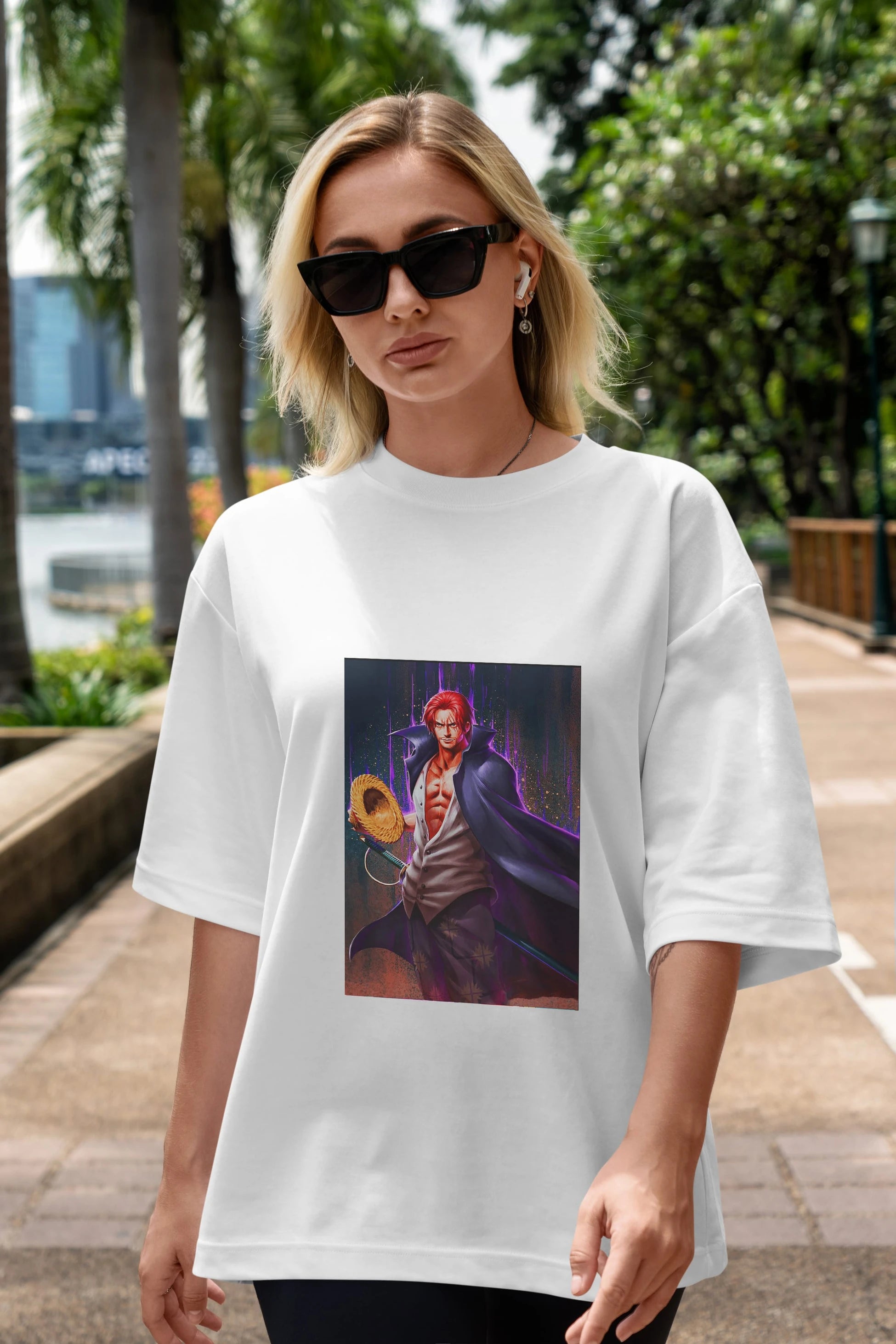 Shanks Anime Ön Baskılı Oversize t-shirt Erkek Kadın Unisex