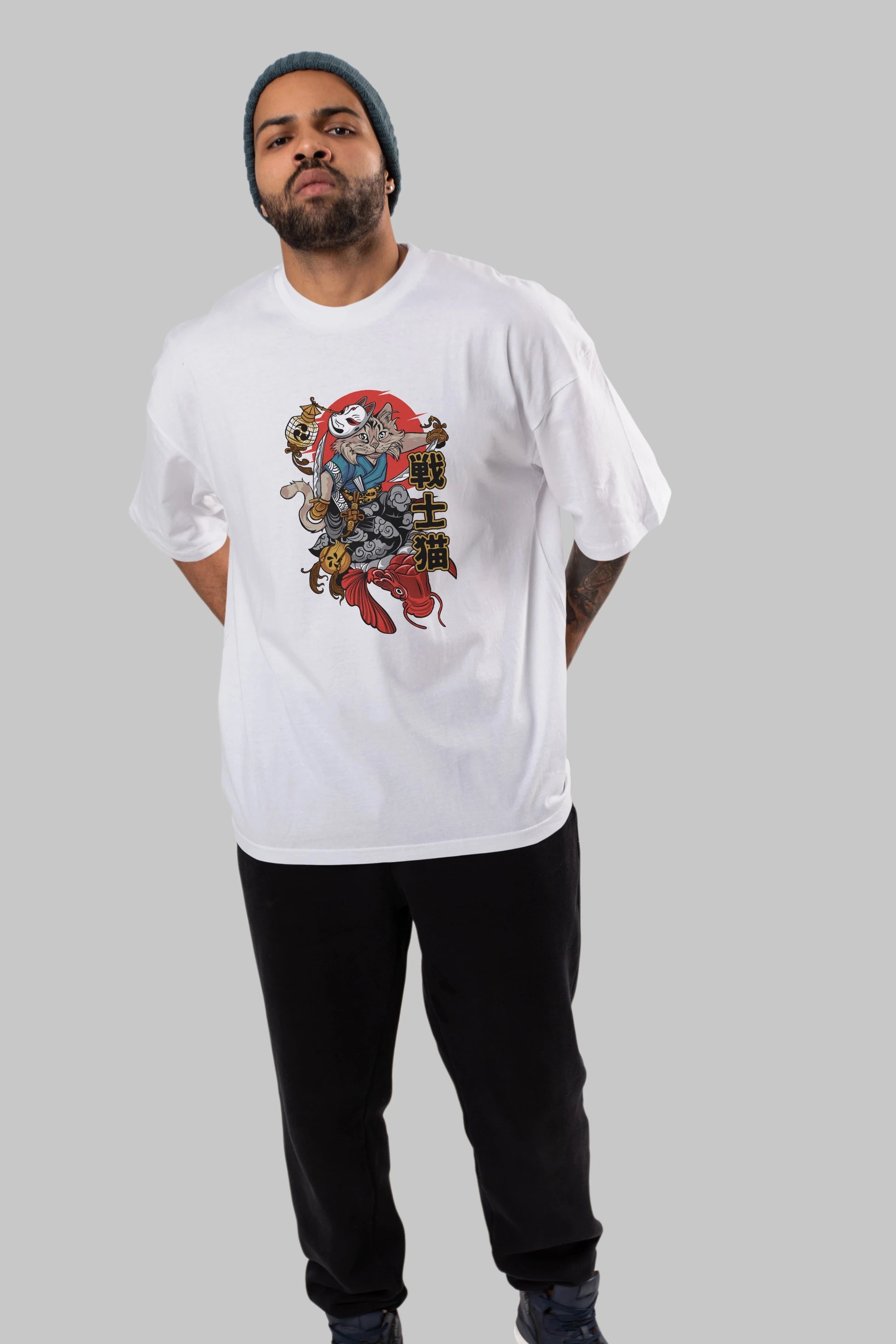 TRIBAL (2) Anime Ön Baskılı Oversize t-shirt %100 pamuk Erkek Kadın Unisex