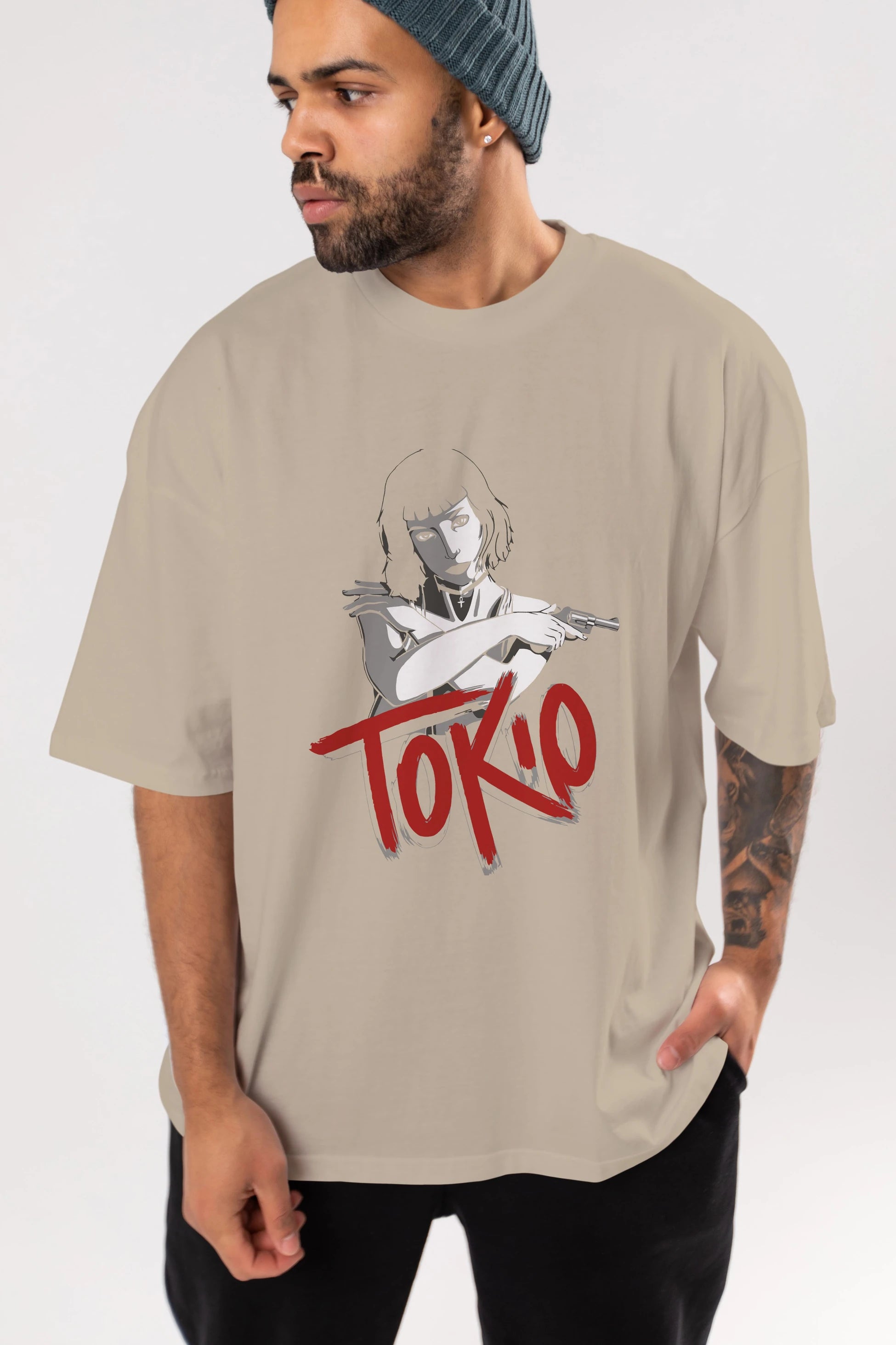 La Casa De Papel (10) Ön Baskılı Oversize t-shirt Erkek Kadın Unisex %100 Pamuk Bisiklet Yaka tişort