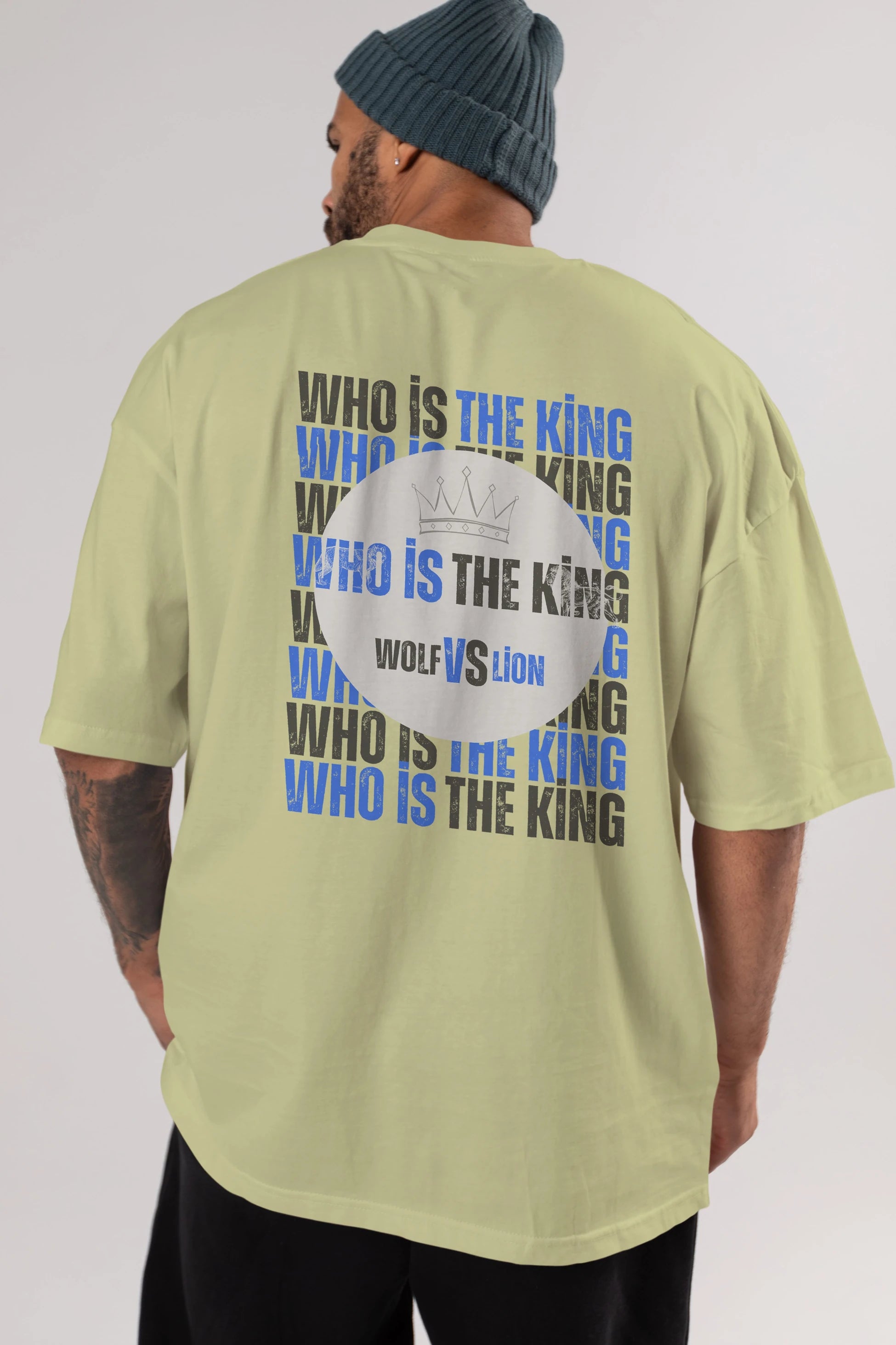Who Is The King Yazılı Arka Baskılı Oversize t-shirt Erkek Kadın Unisex