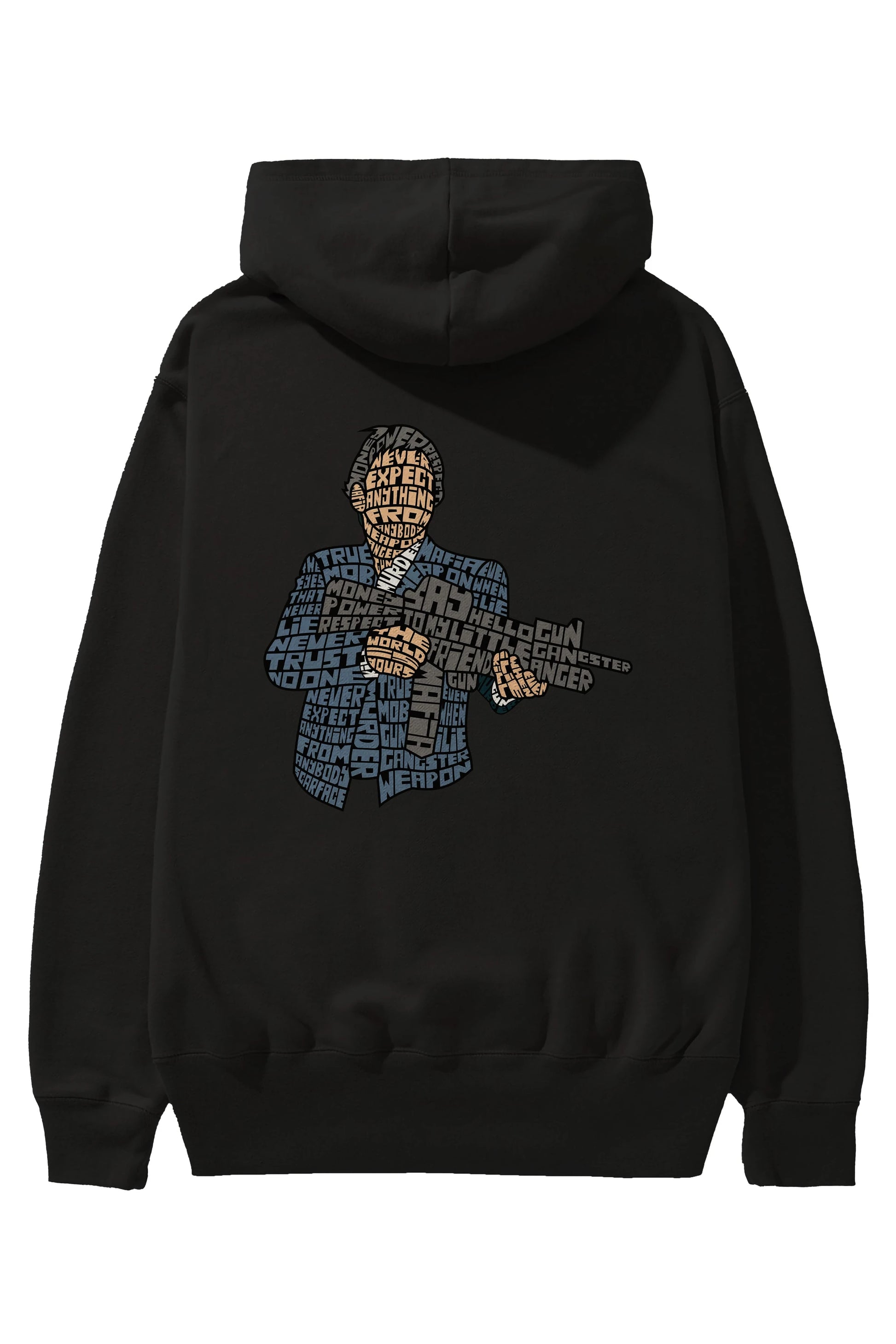 Mafia Arka Baskılı Hoodie Oversize Kapüşonlu Sweatshirt Erkek Kadın Unisex