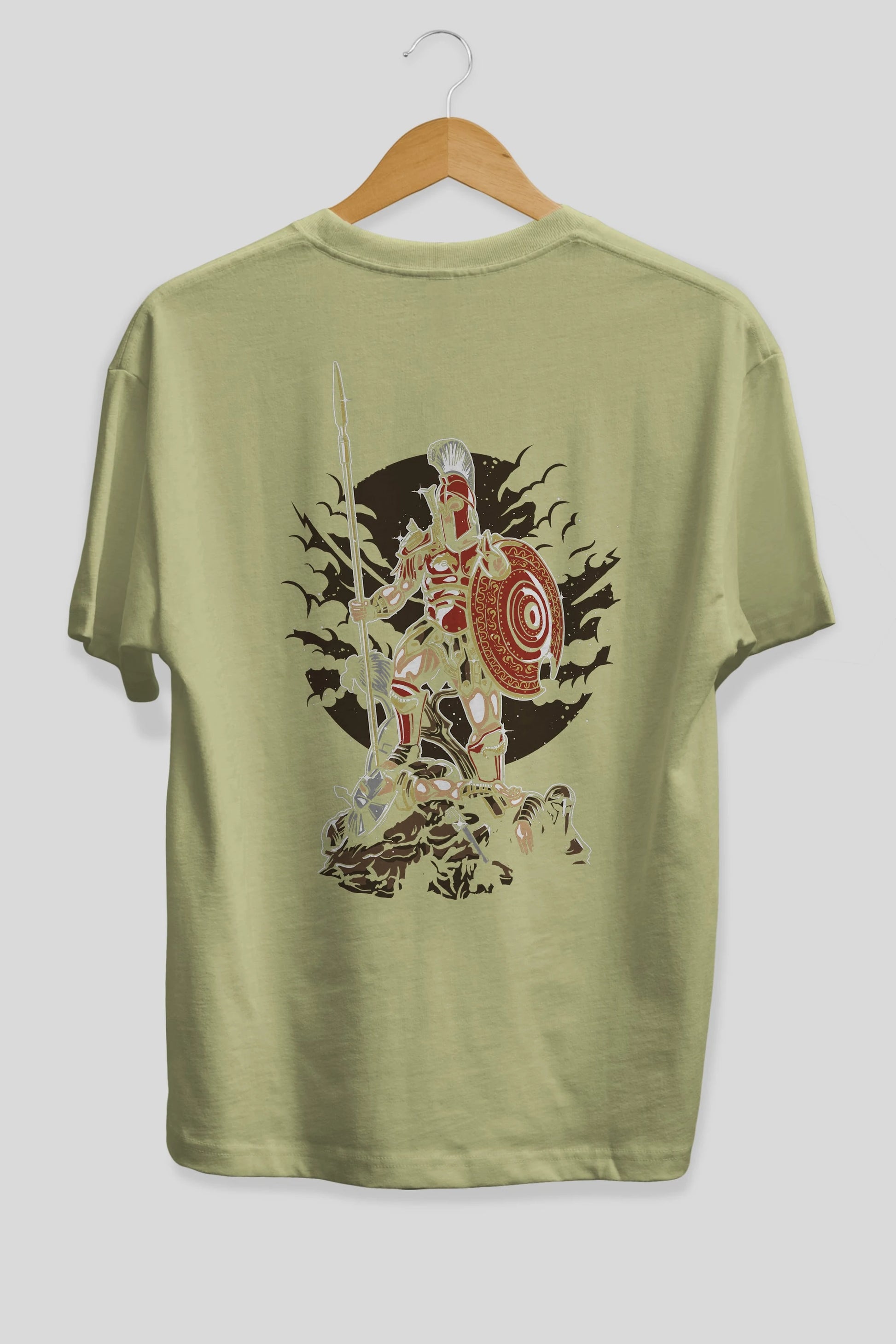 Sparta Arka Baskılı Oversize t-shirt Erkek Kadın Unisex %100 Pamuk