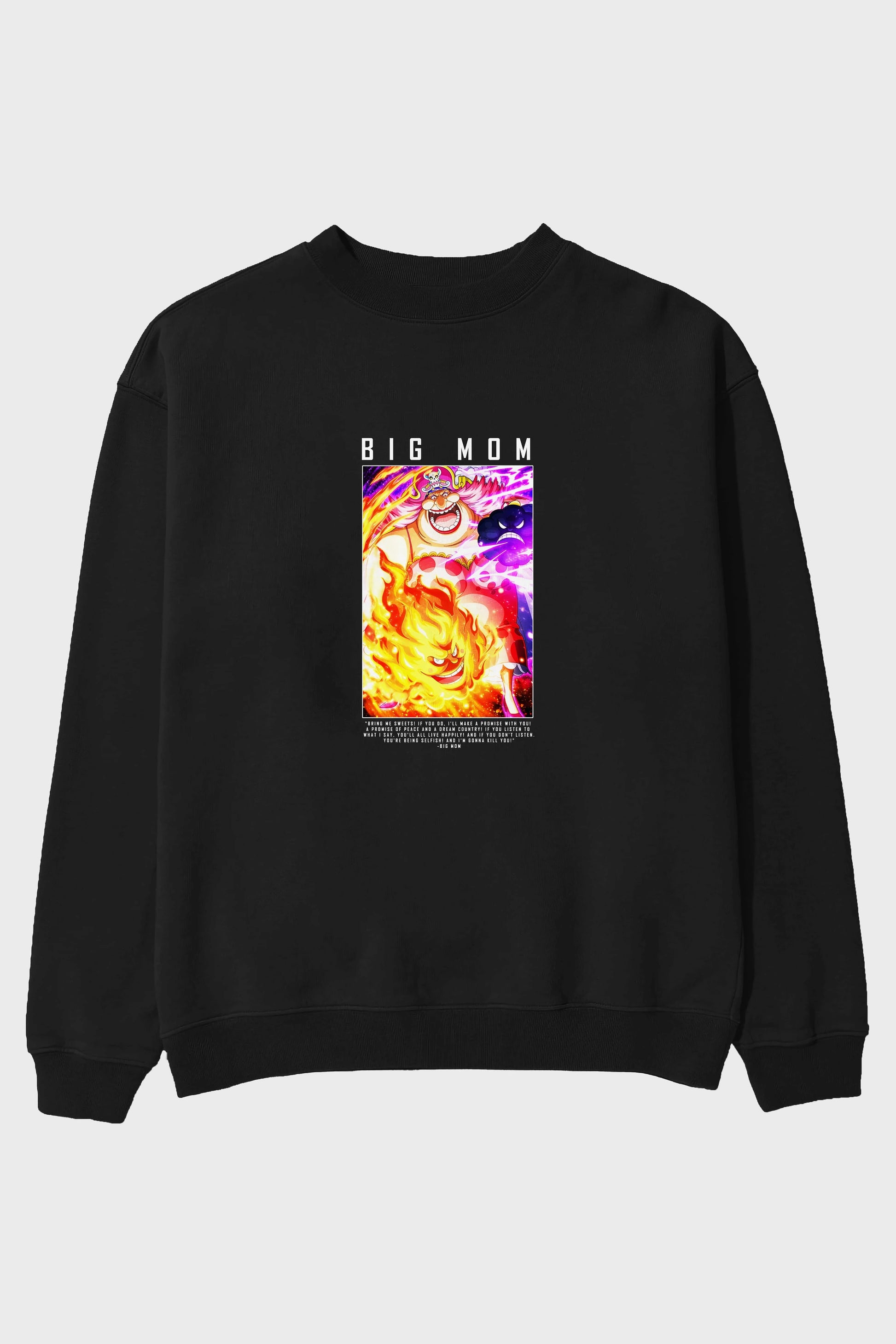 Charlotte Linlin Ön Baskılı Anime Oversize Sweatshirt Erkek Kadın Unisex