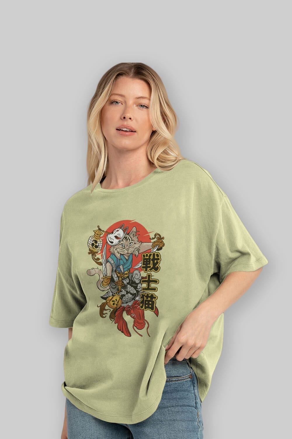 TRIBAL (2) Anime Ön Baskılı Oversize t-shirt %100 pamuk Erkek Kadın Unisex