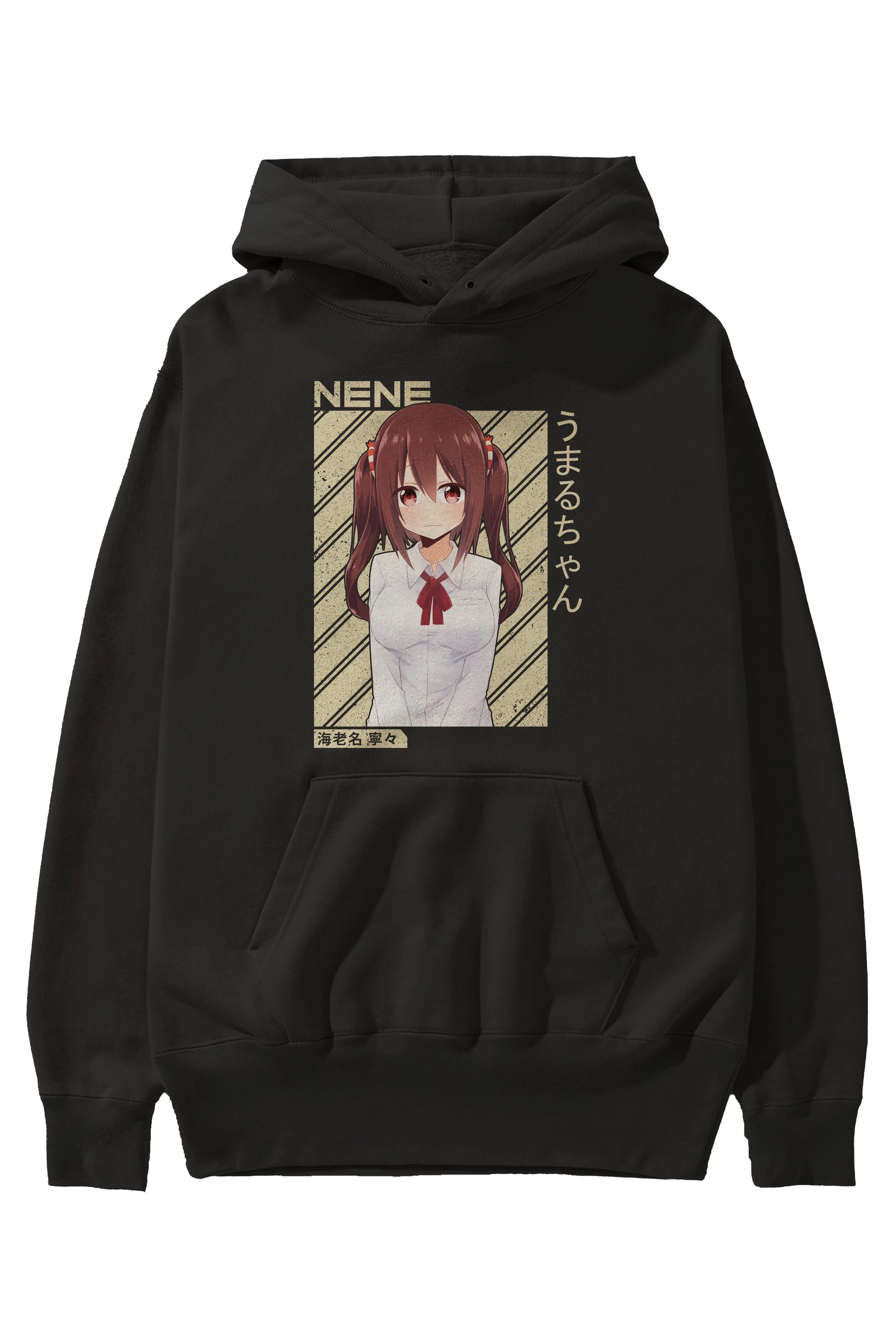 Nene Ebina 1 Anime Ön Baskılı Hoodie Oversize Kapüşonlu Sweatshirt Erkek Kadın Unisex