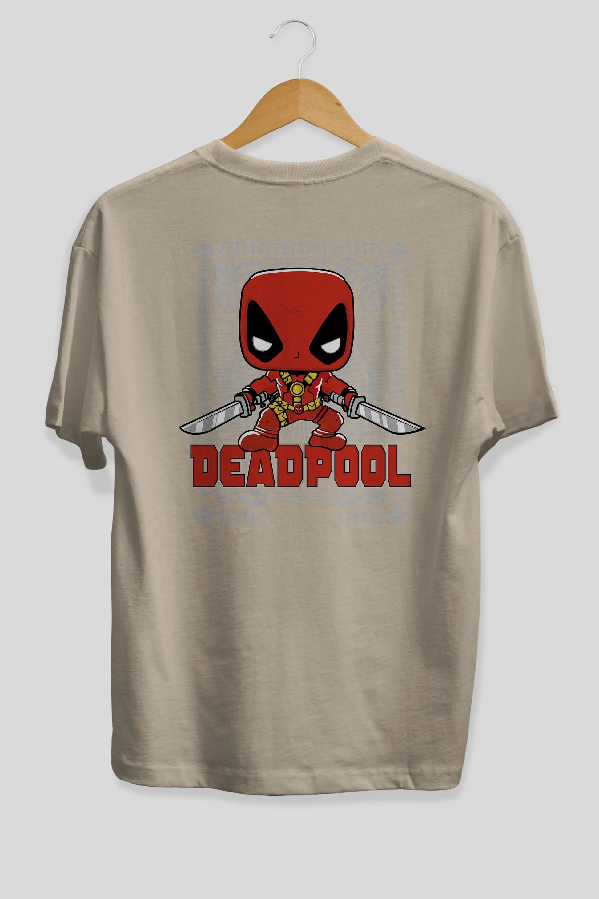 Deadpool (17) Arka Baskılı Oversize t-shirt Erkek Kadın Unisex %100 Pamuk Bisiklet Yaka tişort