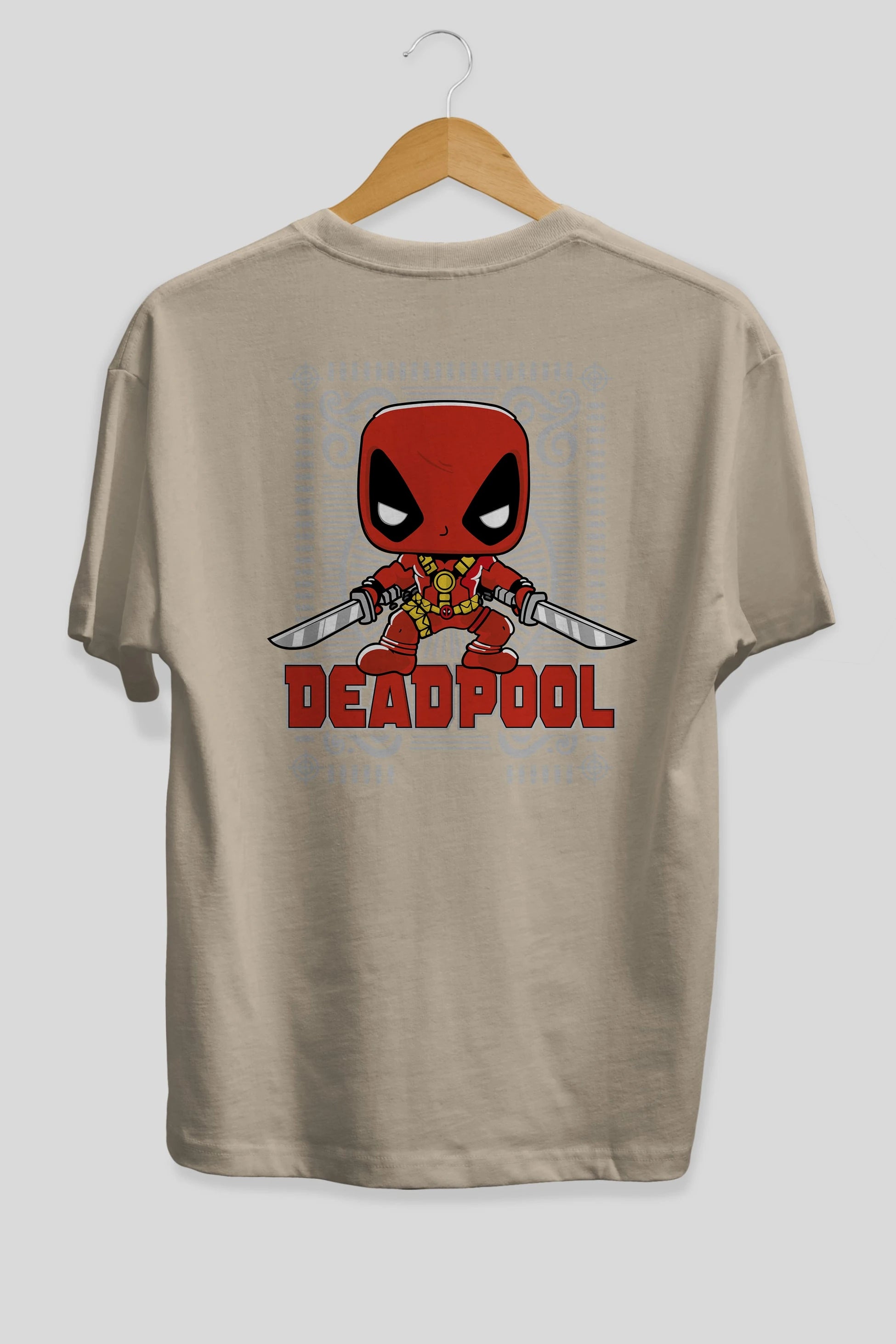 Deadpool (17) Arka Baskılı Oversize t-shirt Erkek Kadın Unisex %100 Pamuk Bisiklet Yaka tişort